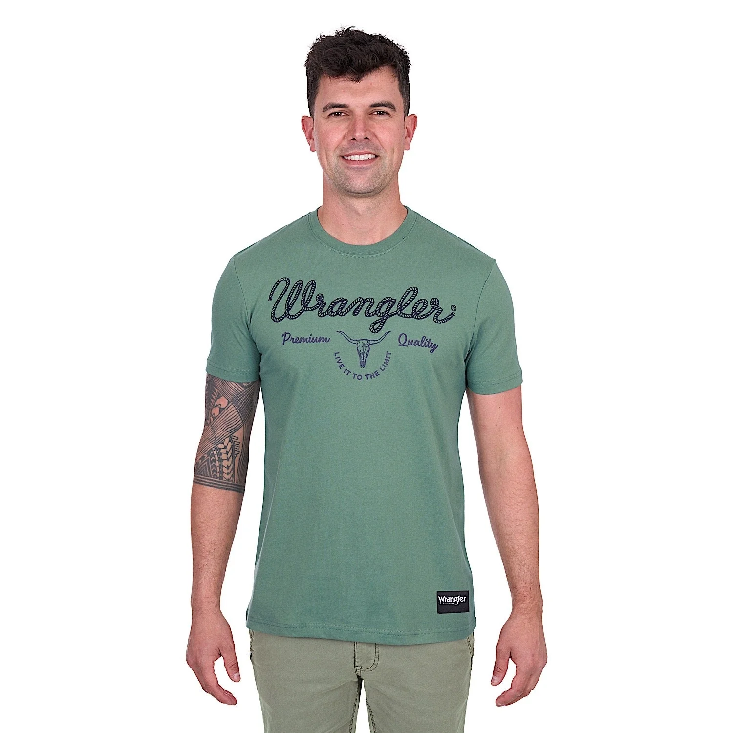Wrangler Men's Arthur Tee - Sage - Image 5