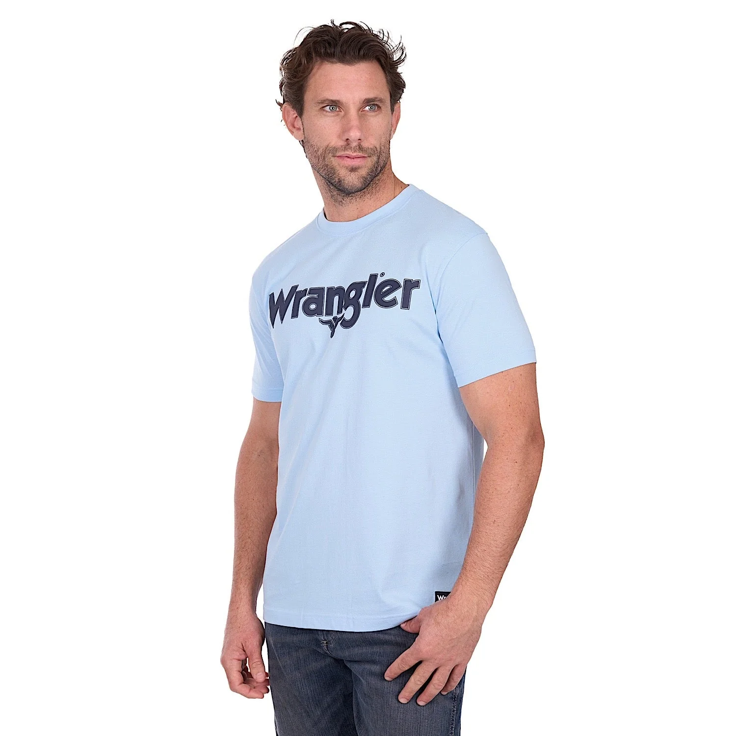 Wrangler Men's Blake T-Shirt - Light Blue - Image 2