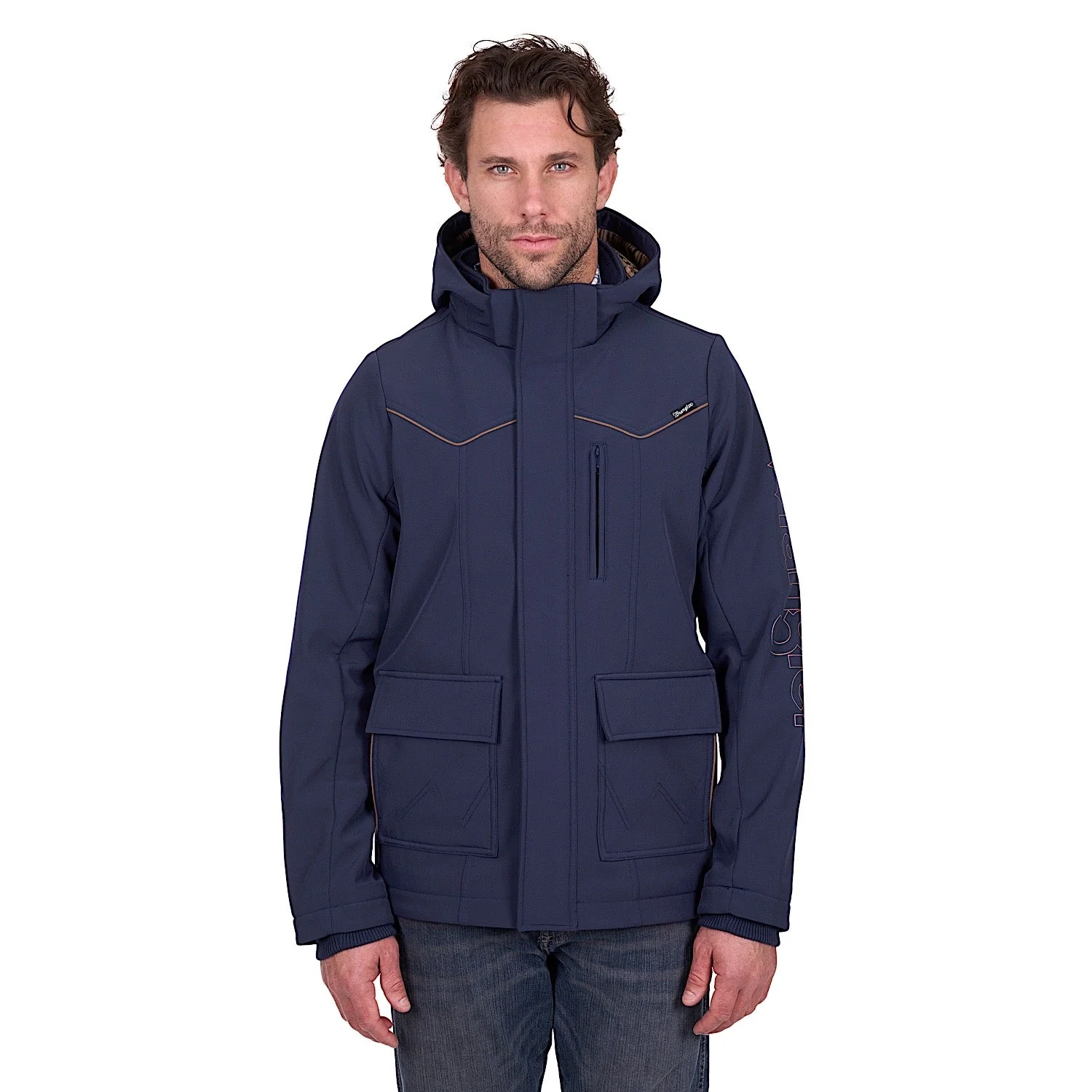 Wrangler Men's Cade Softshell Jacket - Navy - Image 2