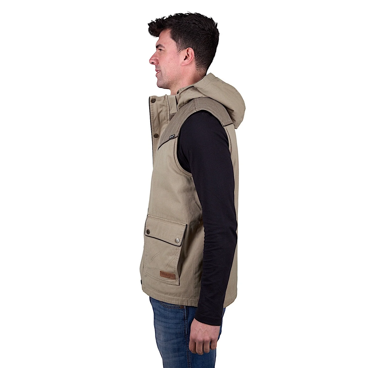 Wrangler Men's Cain Vest - Stone - Image 3