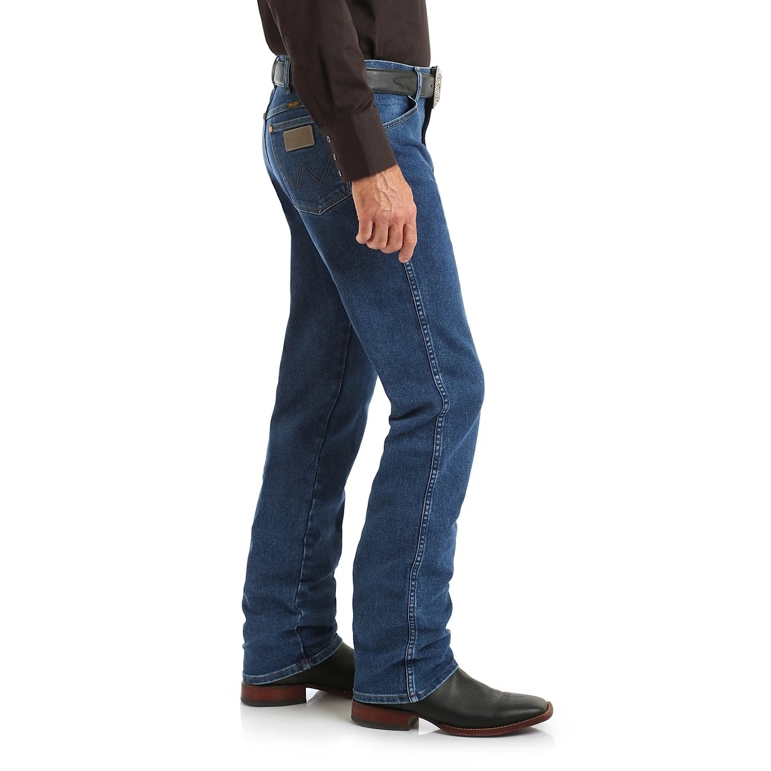 Wrangler Men's Cowboy Cut Original Fit Active Flex Jean Stonewash - Image 3