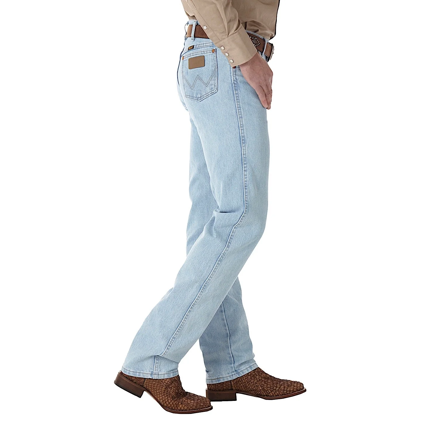 Wrangler Men's Cowboy Cut Original Fit Jean - Bleach - Image 3