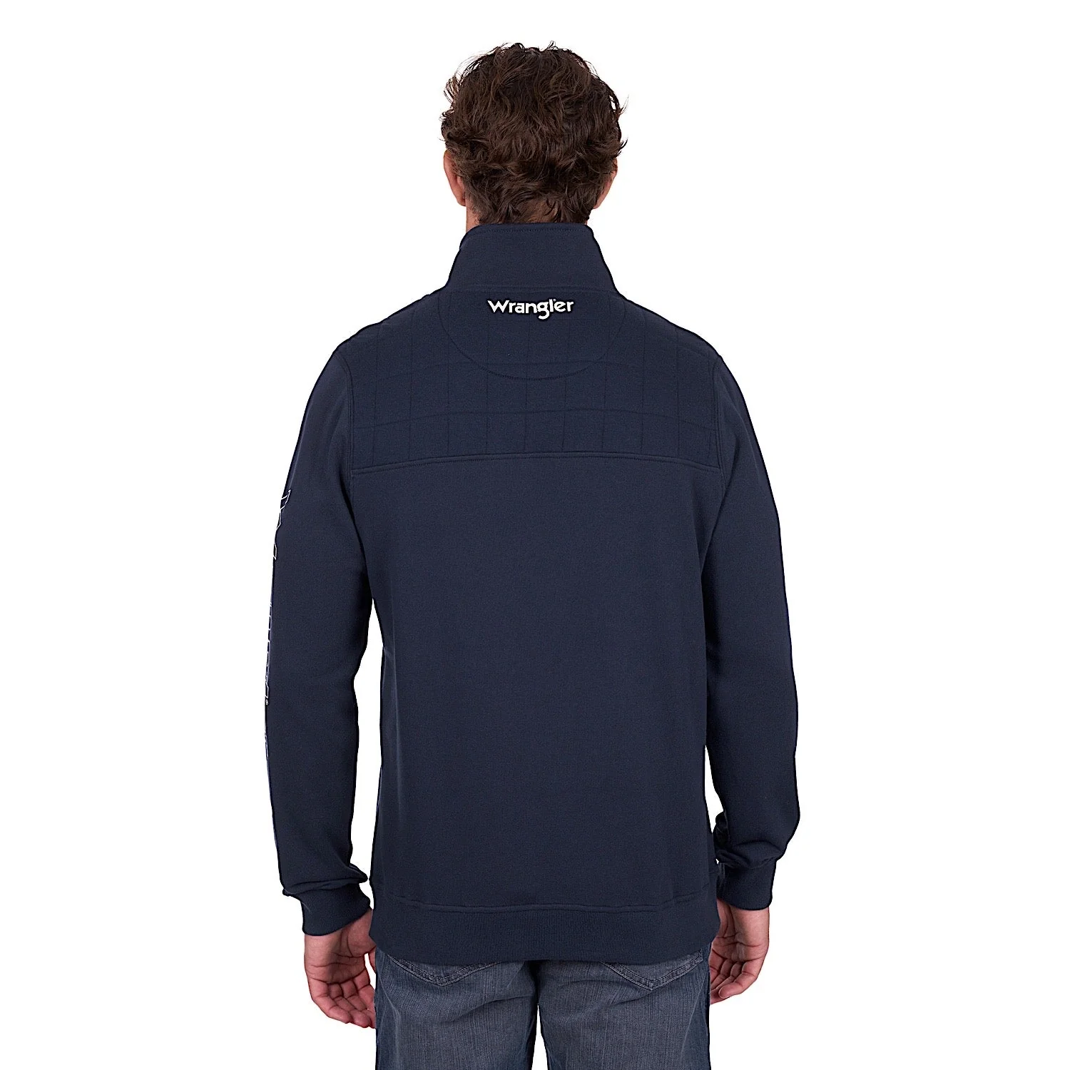 Wrangler Men's Dale 1/4 Zip Pullover - Navy - Image 4