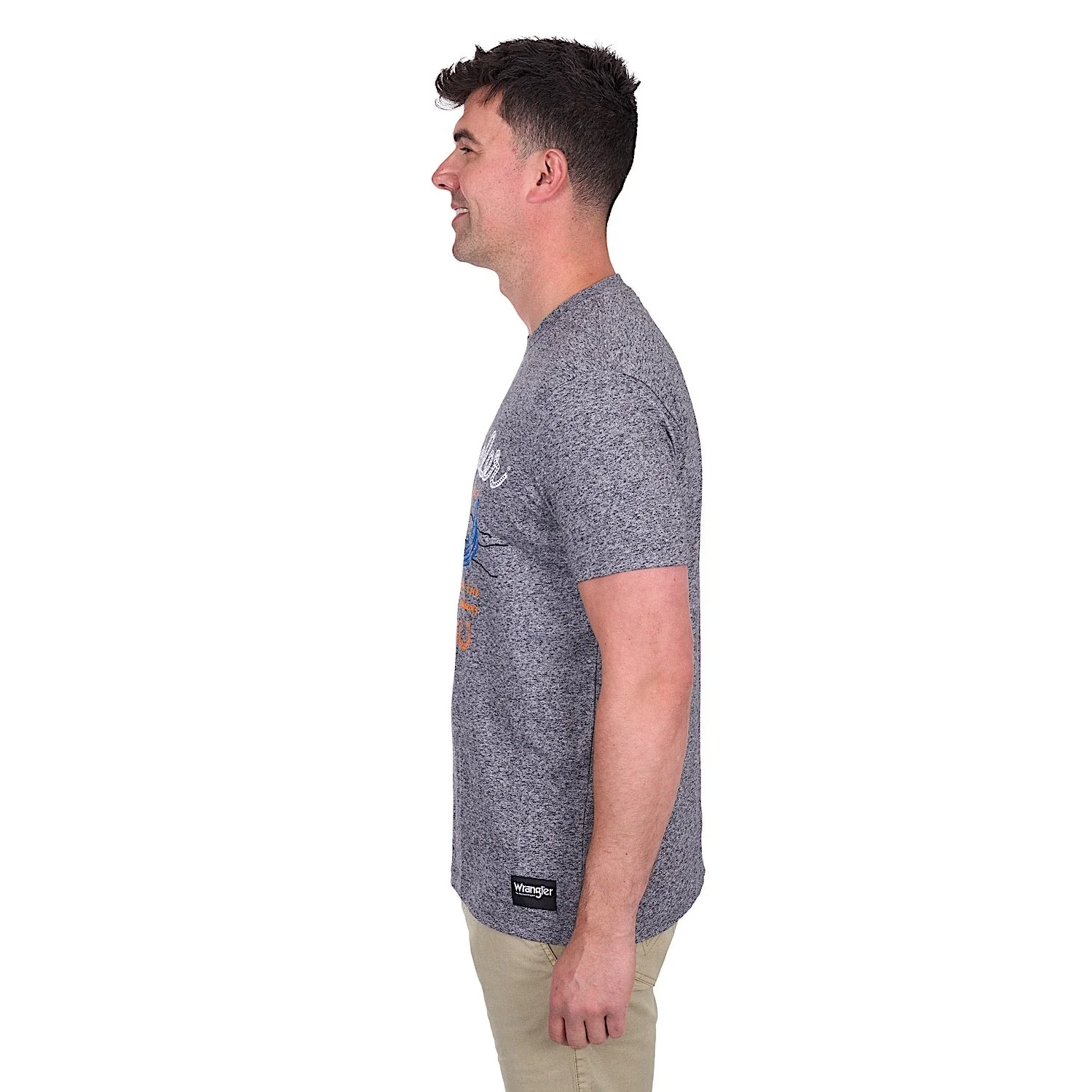 Wrangler Men's Darren Tee - Charcoal Marle - Image 2