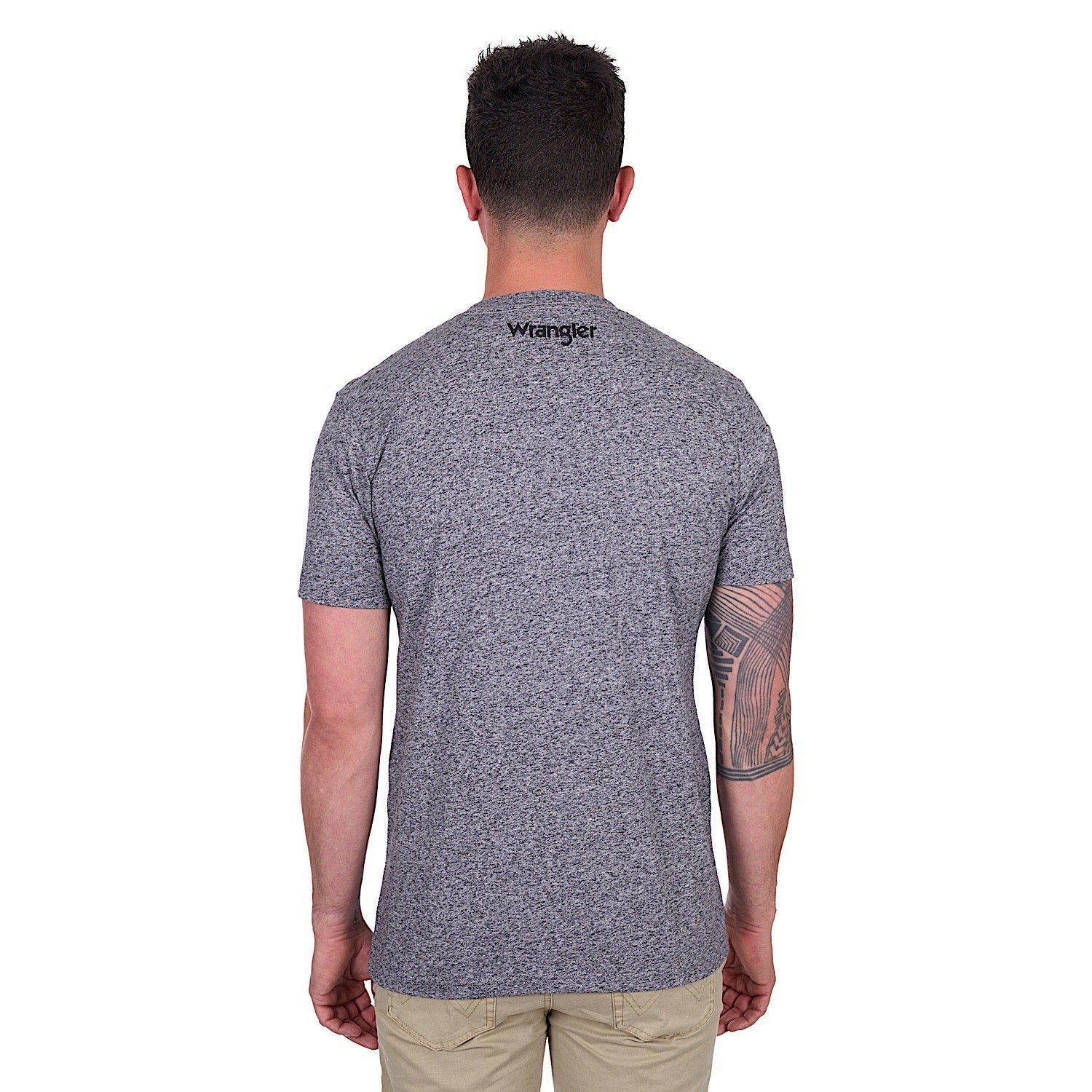 Wrangler Men's Darren Tee - Charcoal Marle - Image 4