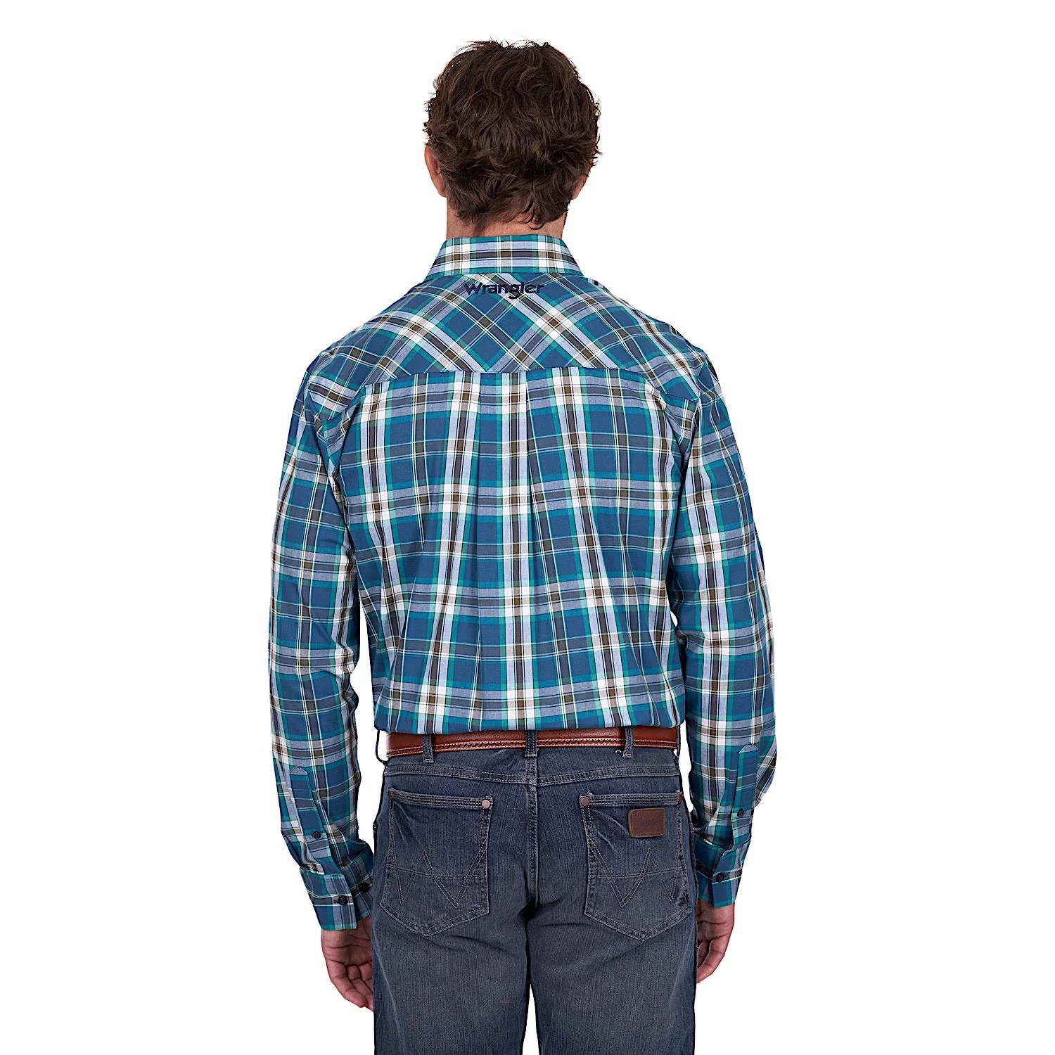 Wrangler Men's Erik Shirt - Blue/Cypress - Image 4