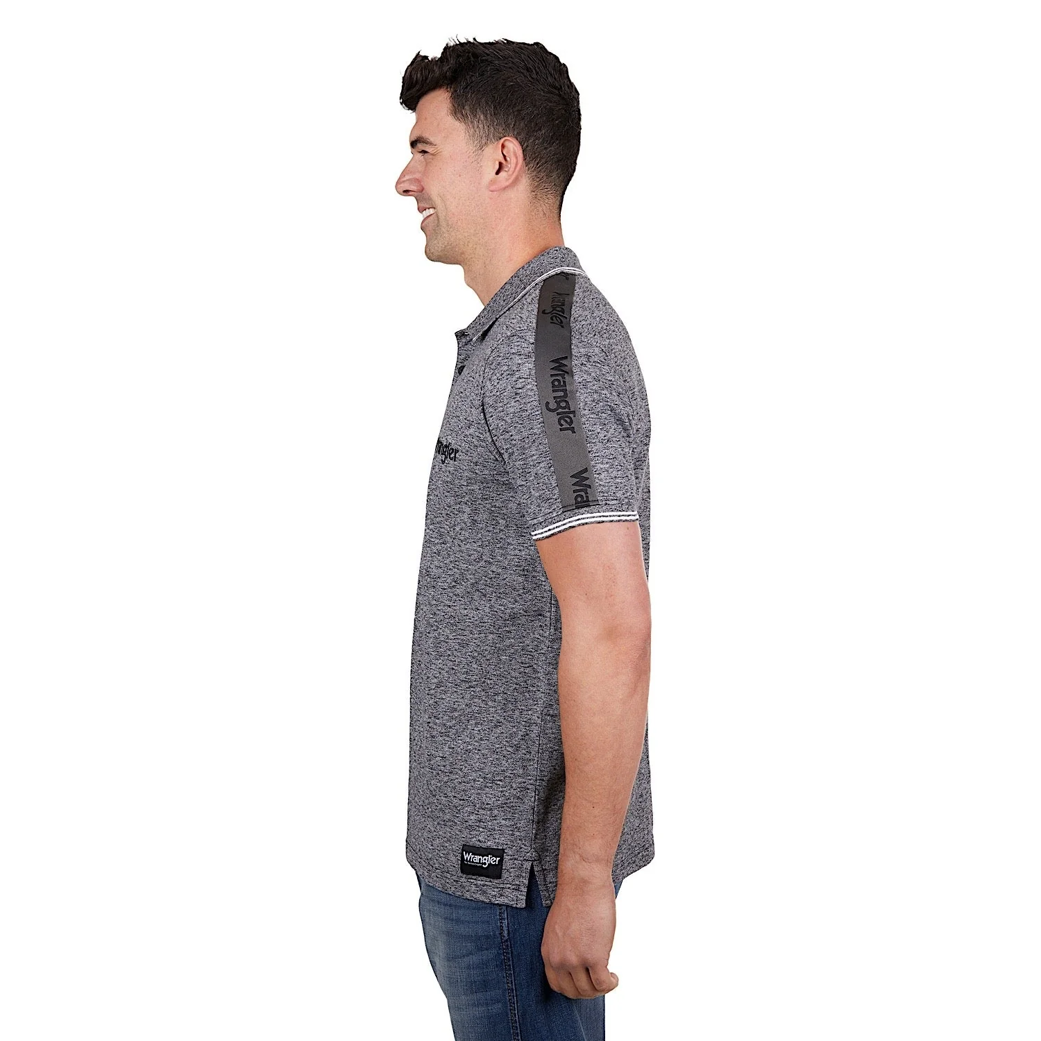 Wrangler Men's Jackson Polo Charcoal Marle - Image 3