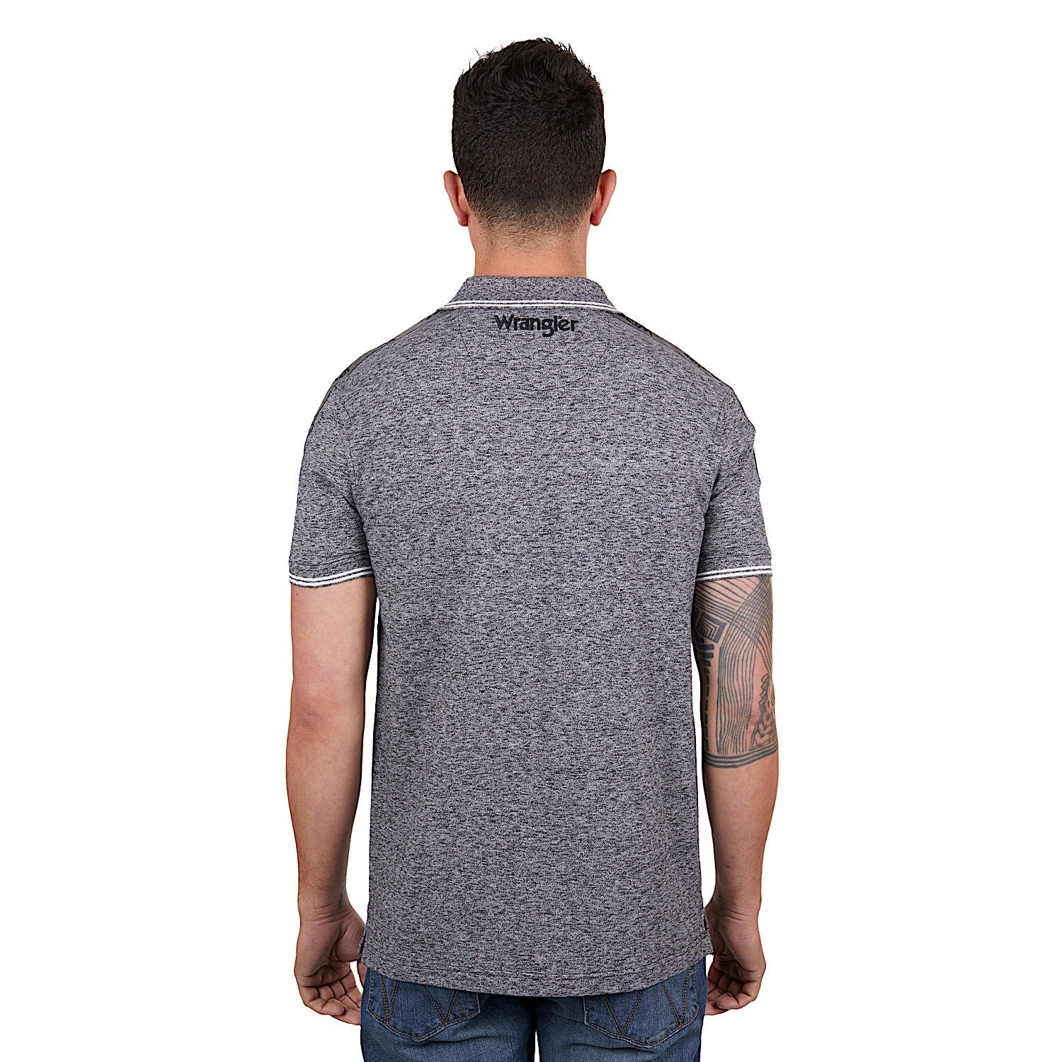 Wrangler Men's Jackson Polo Charcoal Marle - Image 4