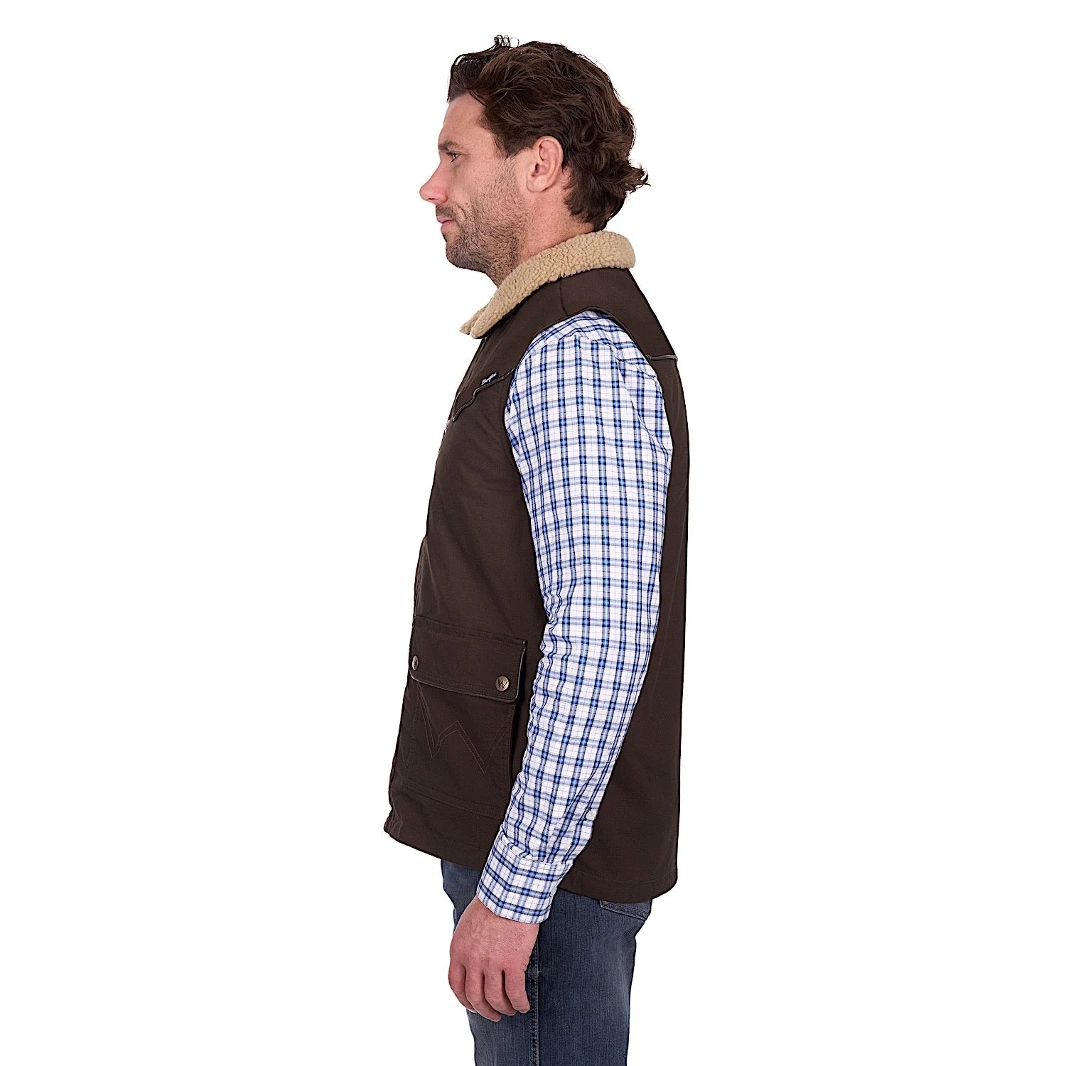 Wrangler Men's Jerome Vest - Chocolate - Image 2