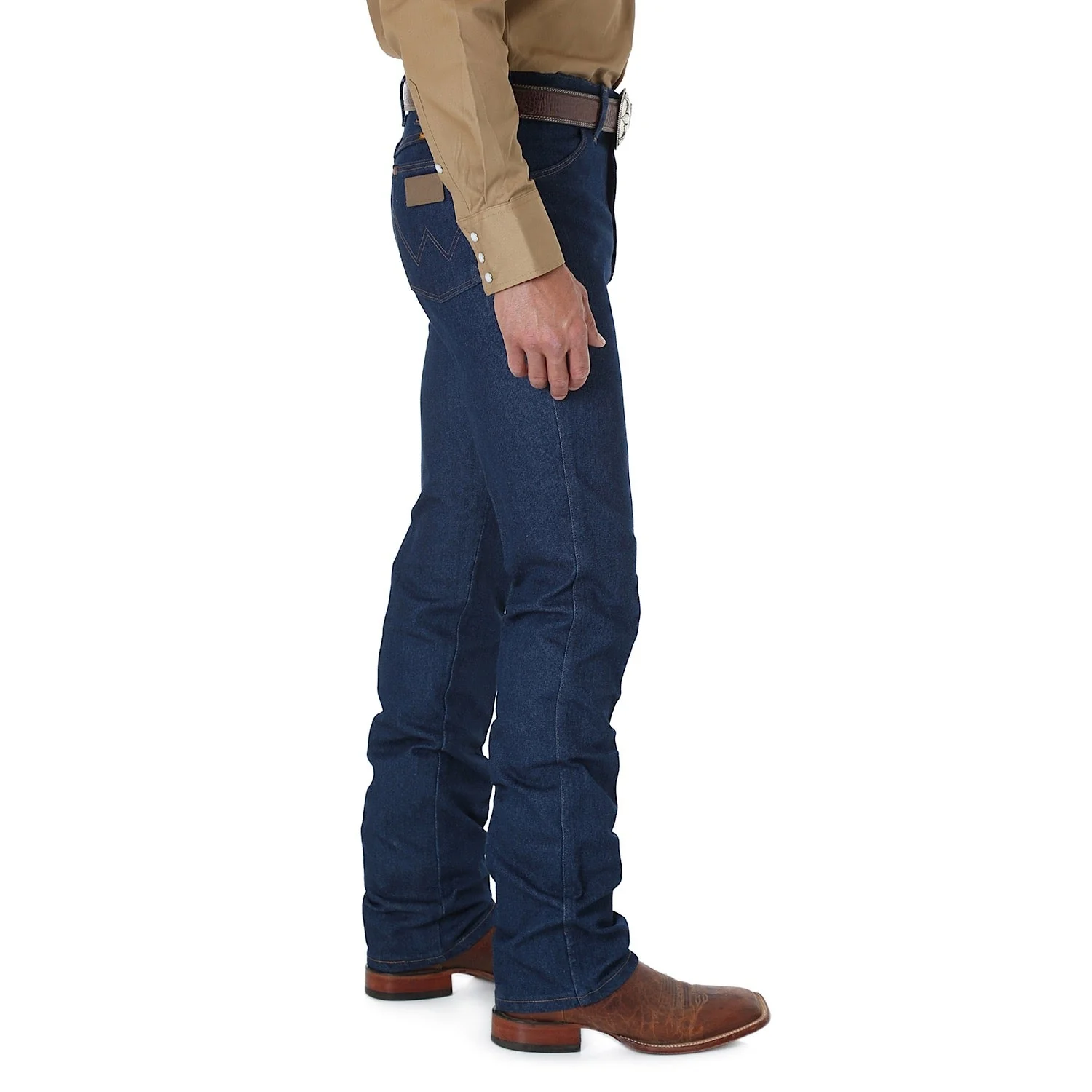 Wrangler Men's Premium Cowboy Cut Regular Stretch Slim Fit Jean - 34" Leg Indigo - Image 2