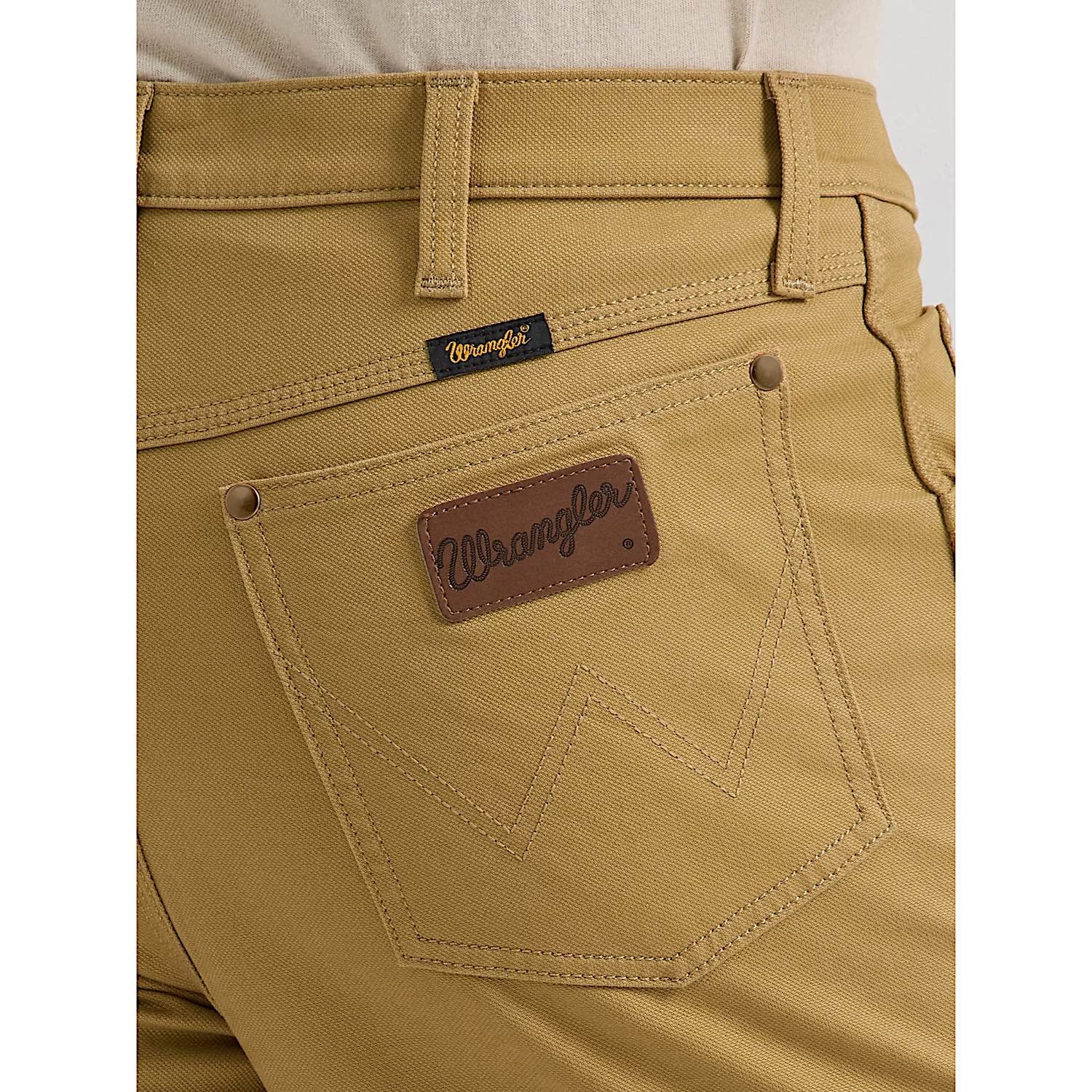 Wrangler Men's Tough Comfort 47 Canvas Jean - Kelp - Image 5