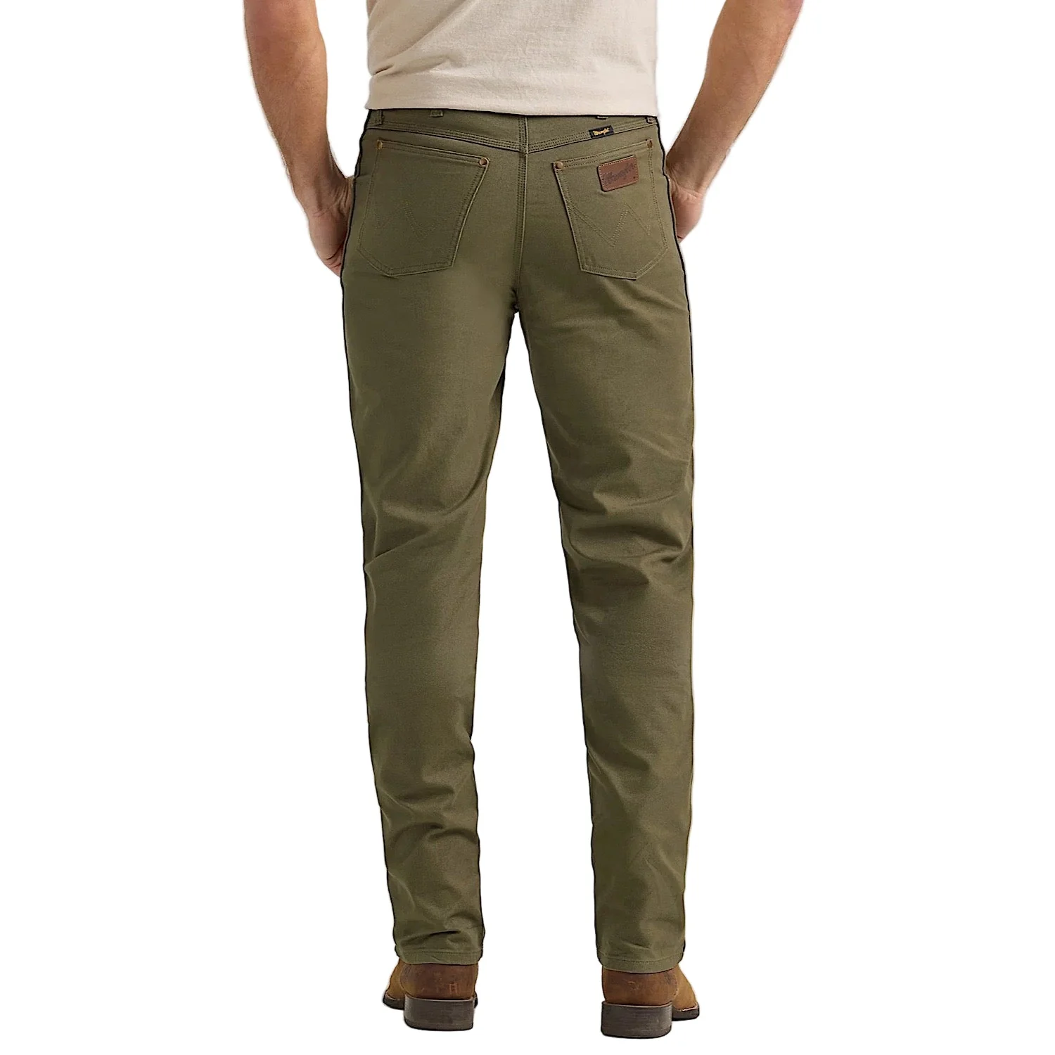 Wrangler Men's Tough Comfort 47 Canvas Jean - Sea Turtle - Image 2