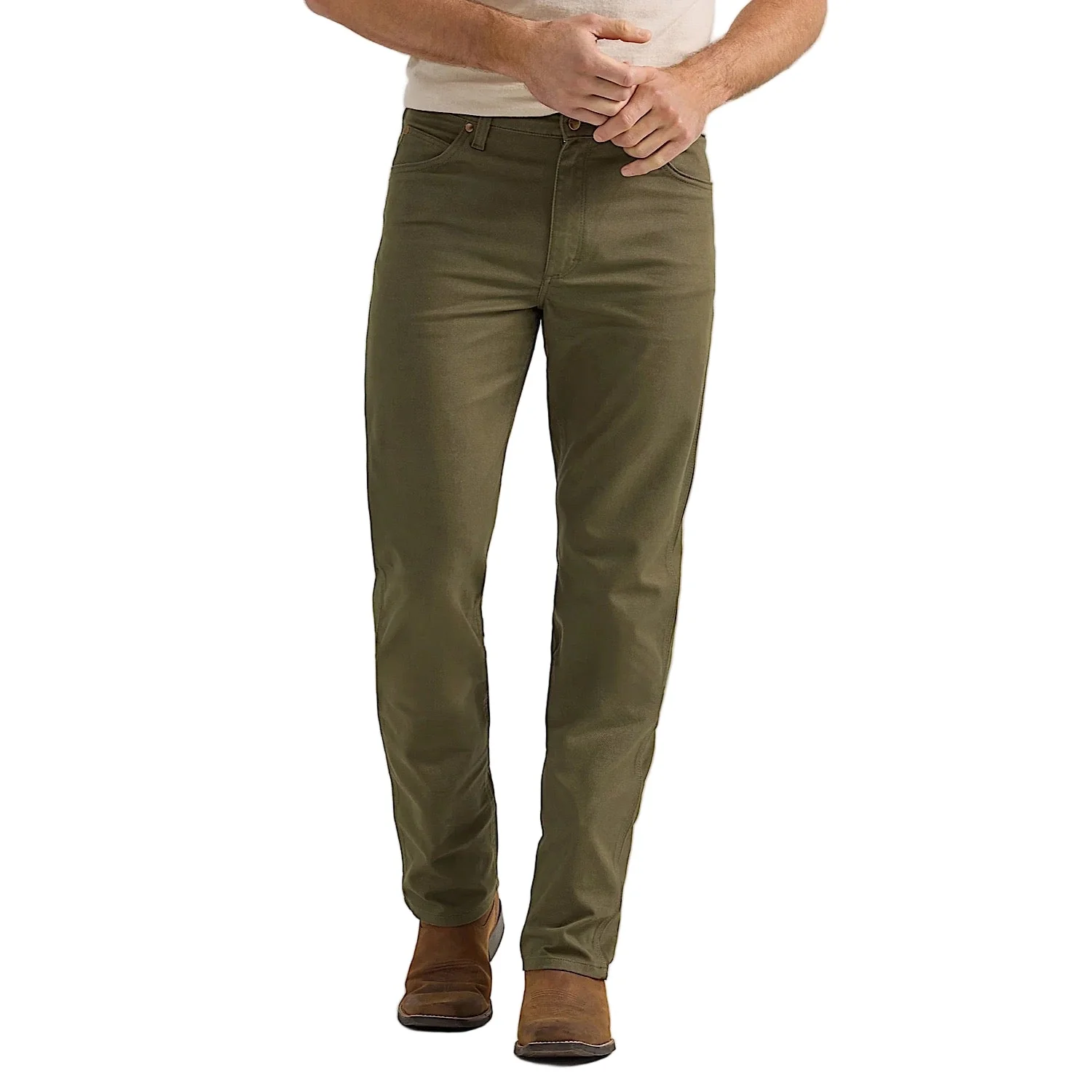 Wrangler Men's Tough Comfort 47 Canvas Jean - Sea Turtle - Image 3