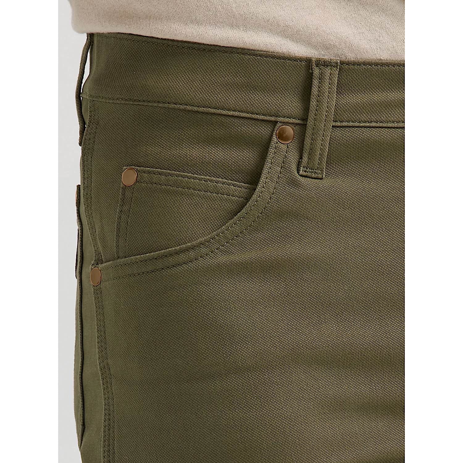 Wrangler Men's Tough Comfort 47 Canvas Jean - Sea Turtle - Image 6