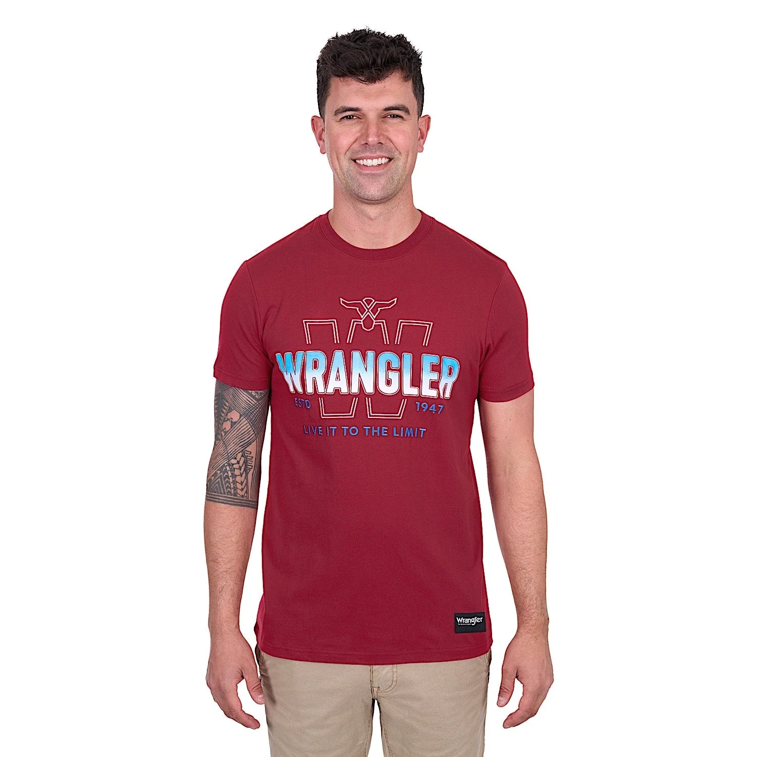 Wrangler Men's Wesley Tee - Red - Image 3