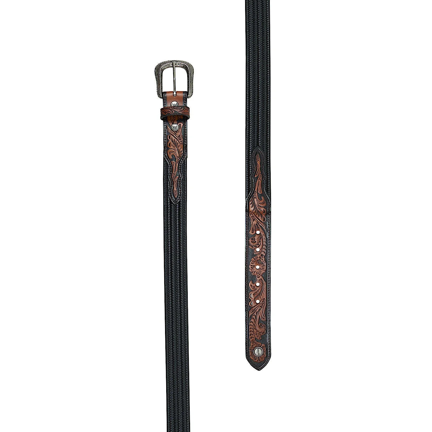 Wrangler Monty Stretch Belt - Tan/Black - Image 2