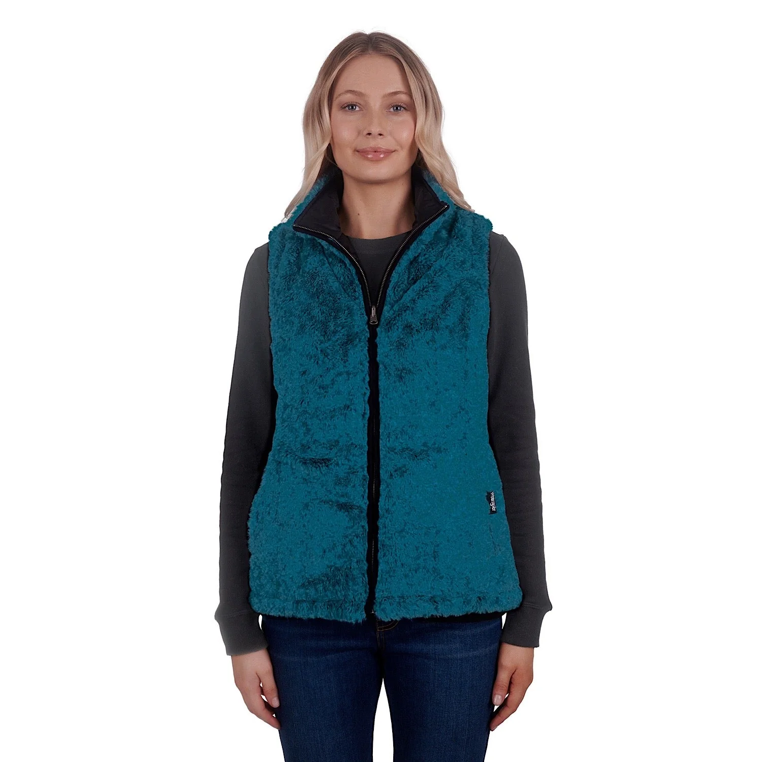 Wrangler Womans Montana Reversible Vest Black - Image 4