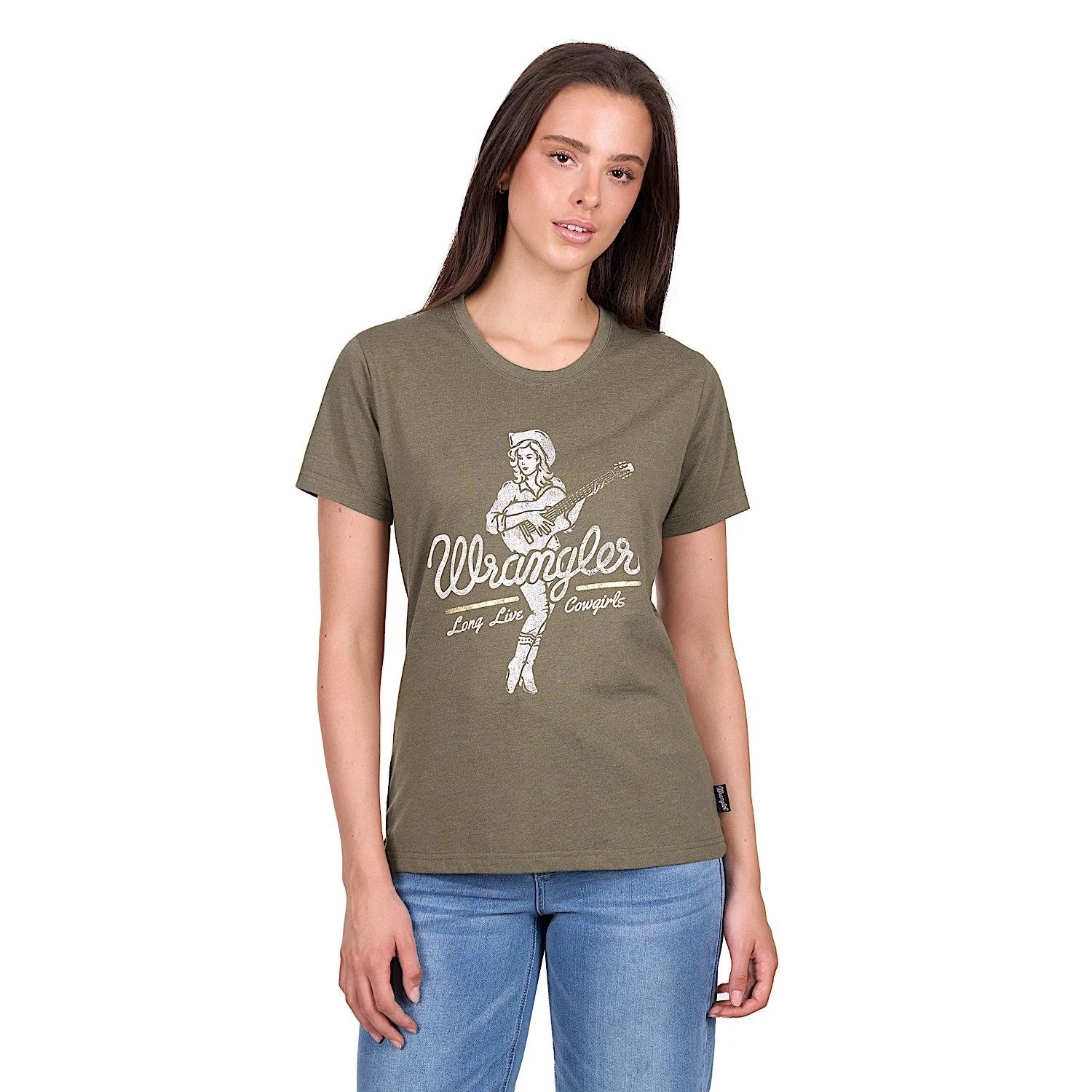 Wrangler Women's Adriana T-Shirt - Khaki Marle