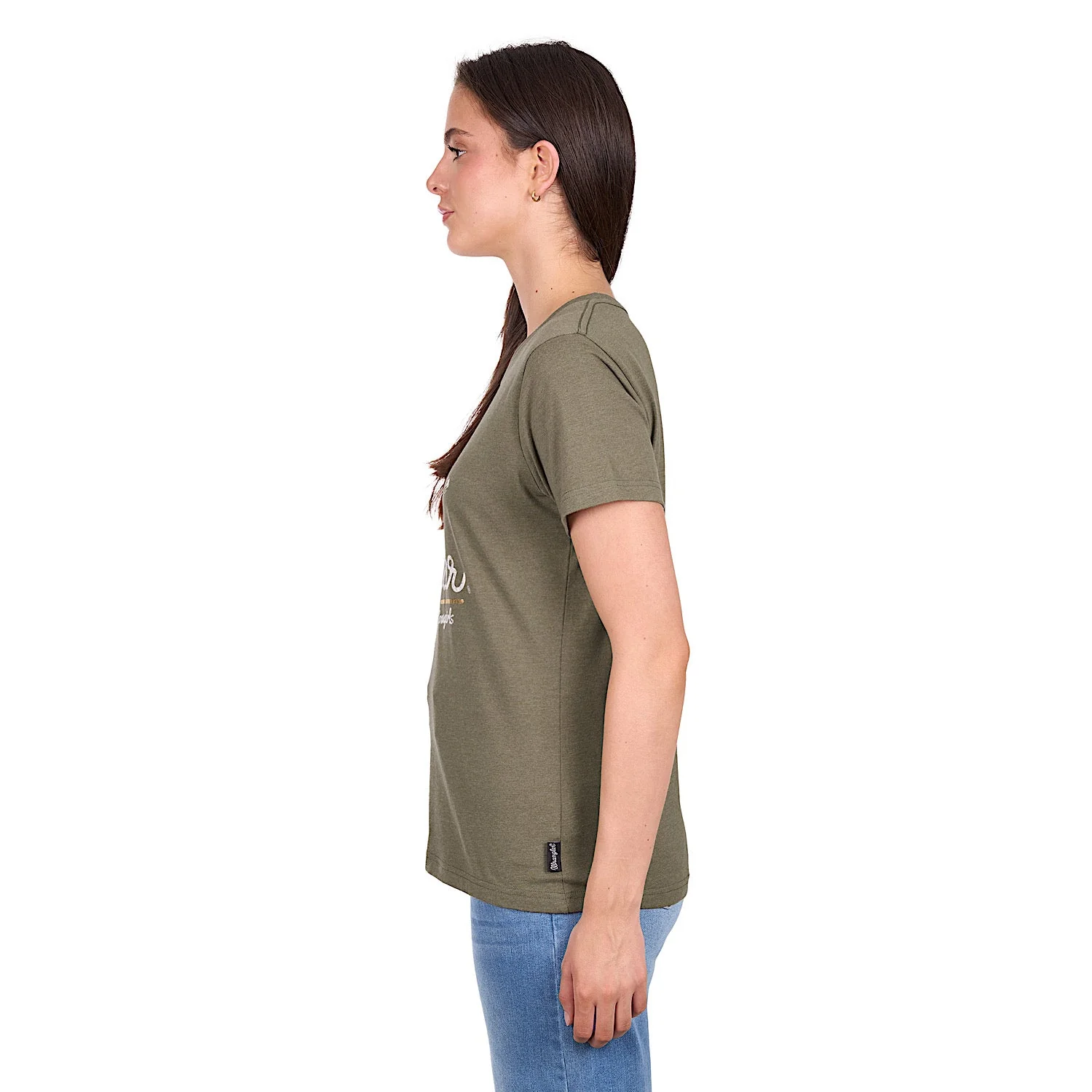 Wrangler Women's Adriana T-Shirt - Khaki Marle - Image 2