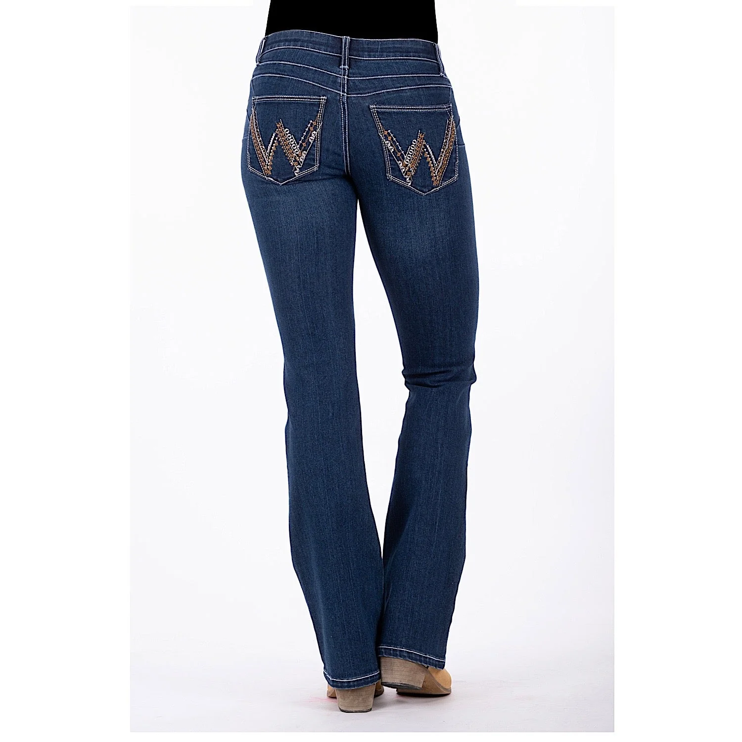 Wrangler Women's Amelia Q-Baby Booty Up Jean Indigo - Image 2
