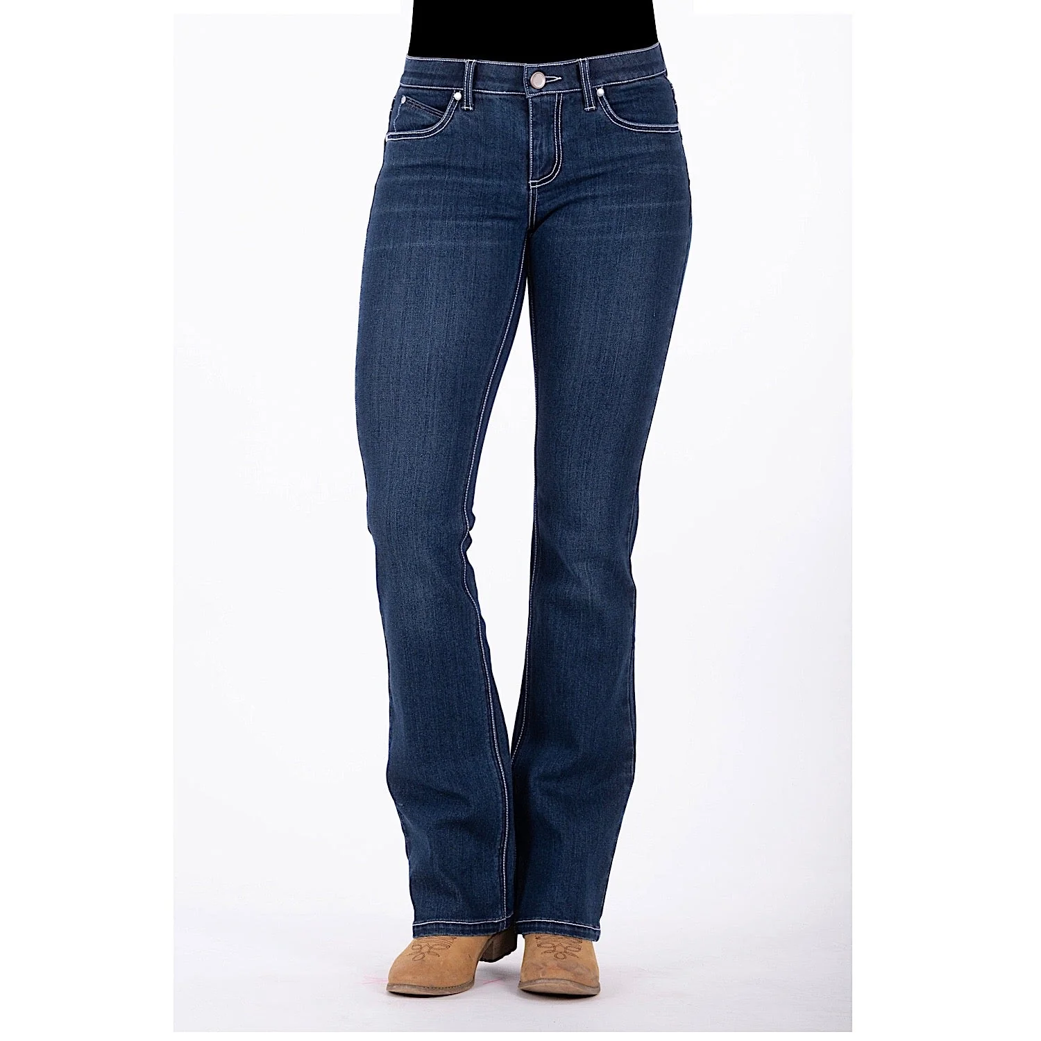 Wrangler Women's Amelia Q-Baby Booty Up Jean Indigo - Image 6