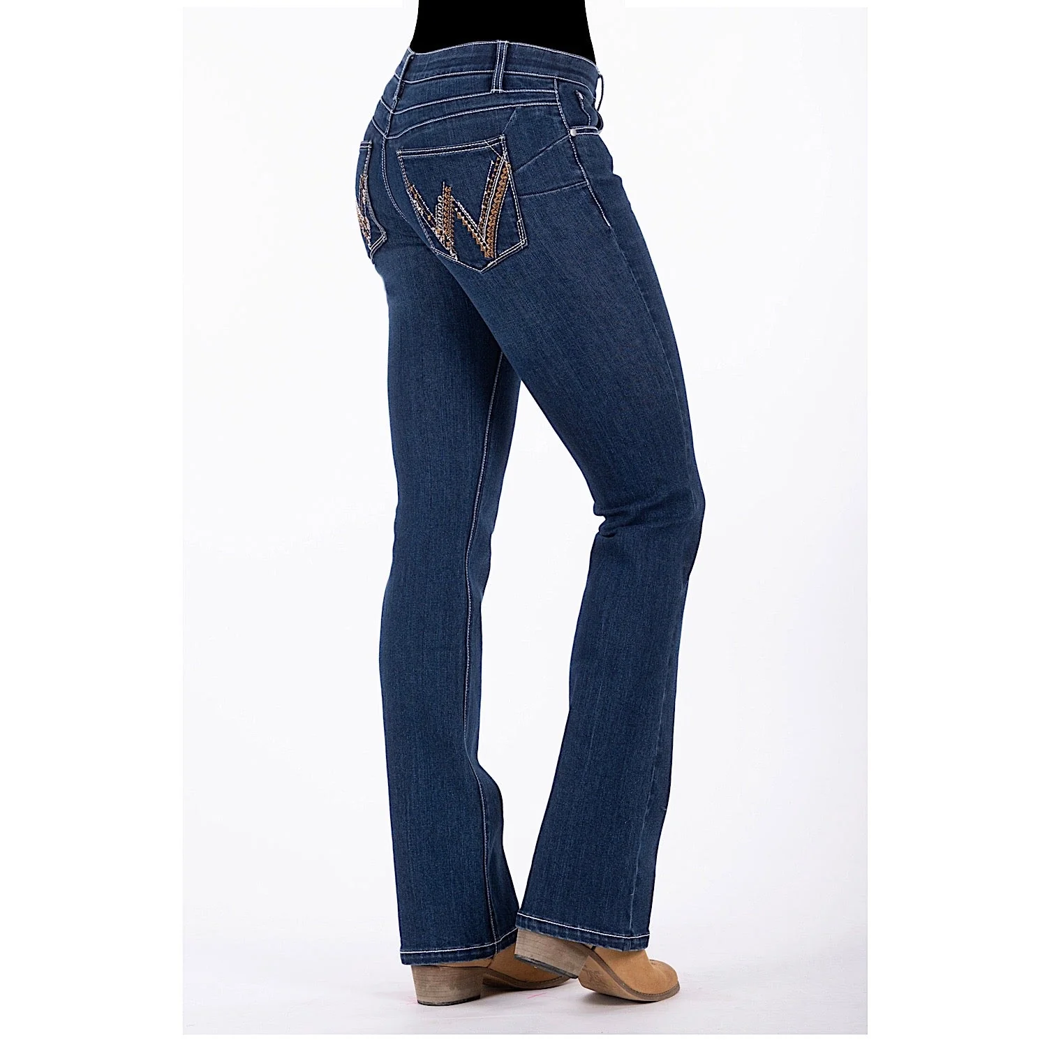 Wrangler Women's Amelia Q-Baby Booty Up Jean Indigo - Image 8