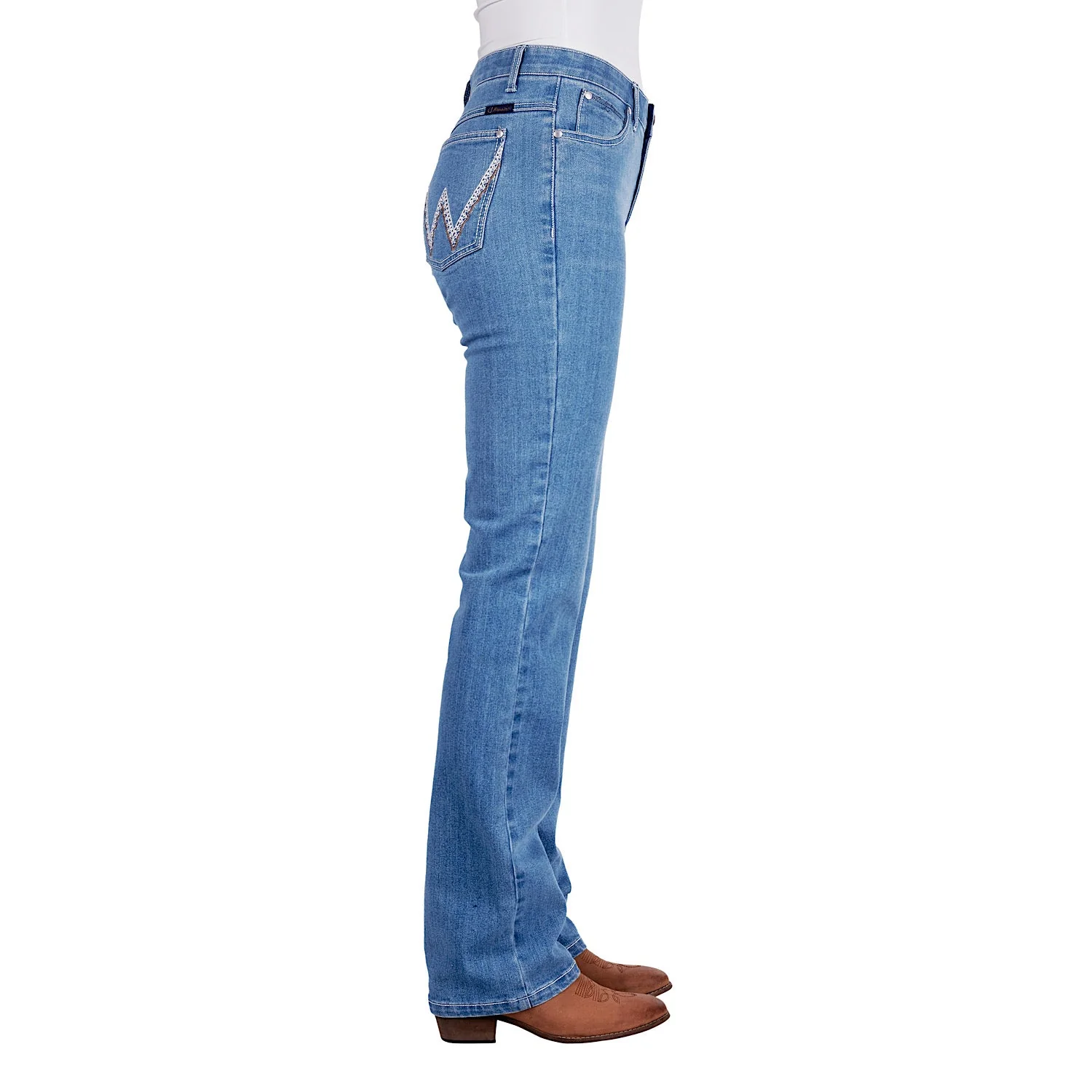 Wrangler Women's Austin Q-Baby Jean Faded Blue - Image 2