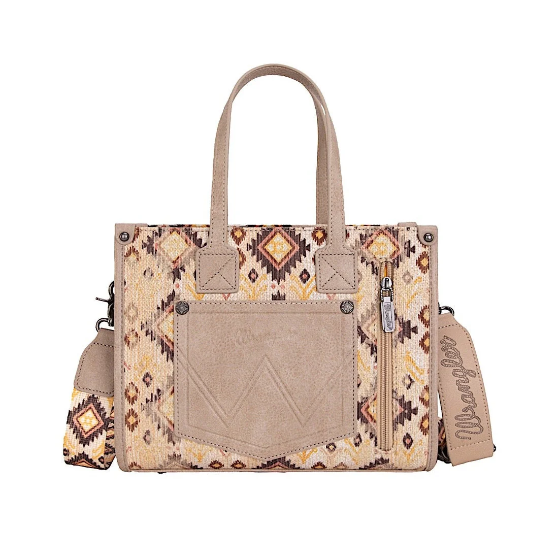 Wrangler Women's Aztec Crossbody Tote Bag - Camel - Image 2