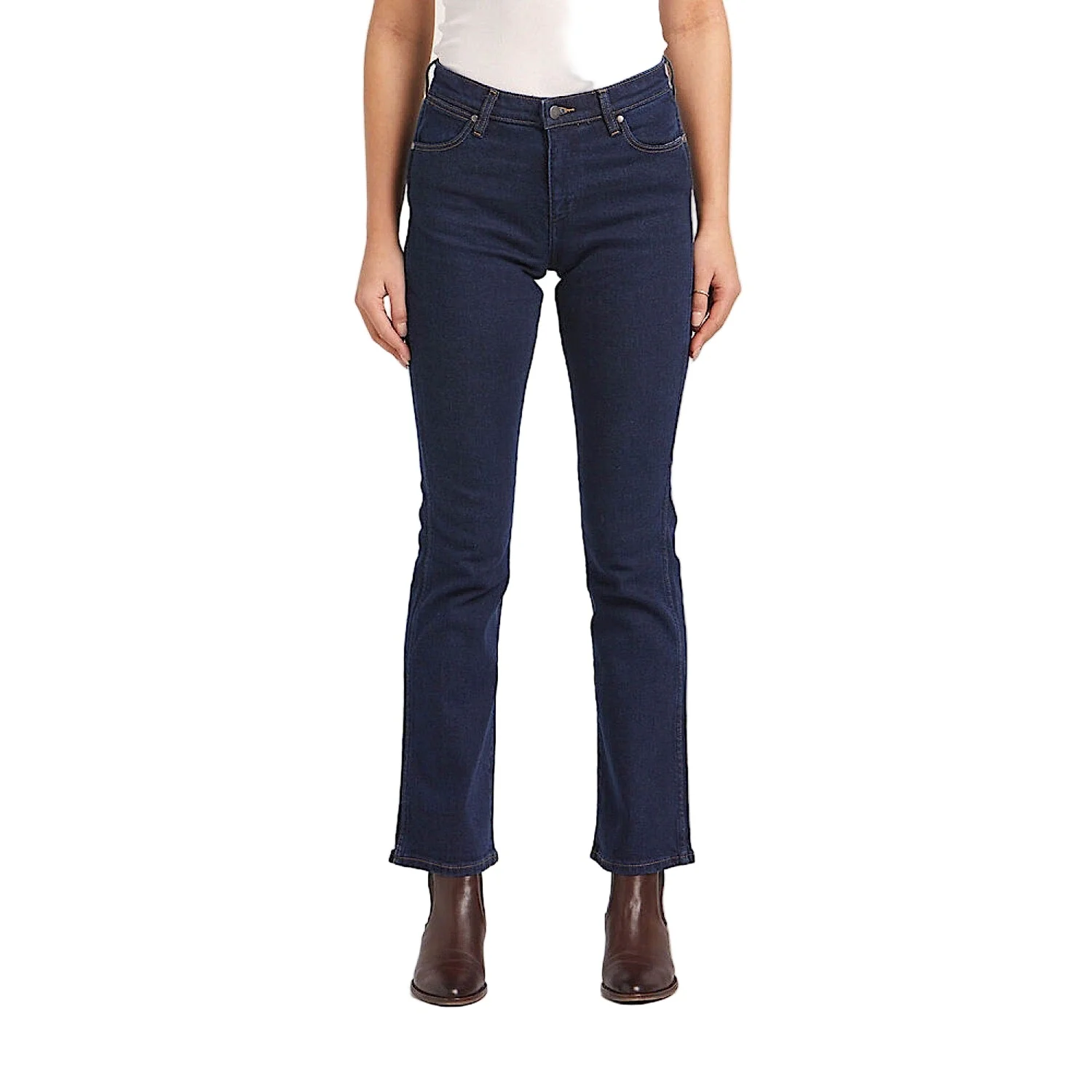 Wrangler Women’s Classic Mid Waist Bootcut Jean - Original Rinse Indigo