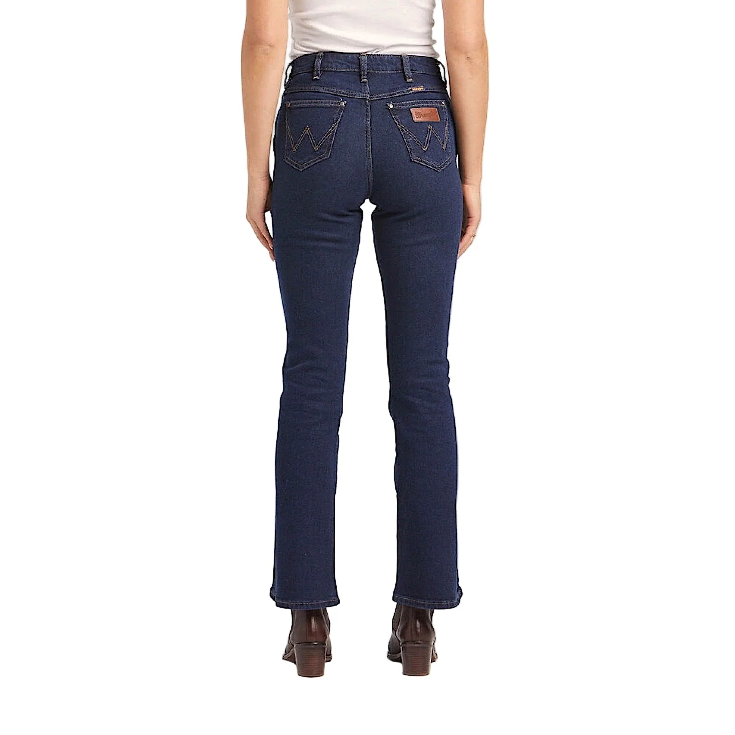 Wrangler Women’s Classic Mid Waist Bootcut Jean - Original Rinse Indigo - Image 4