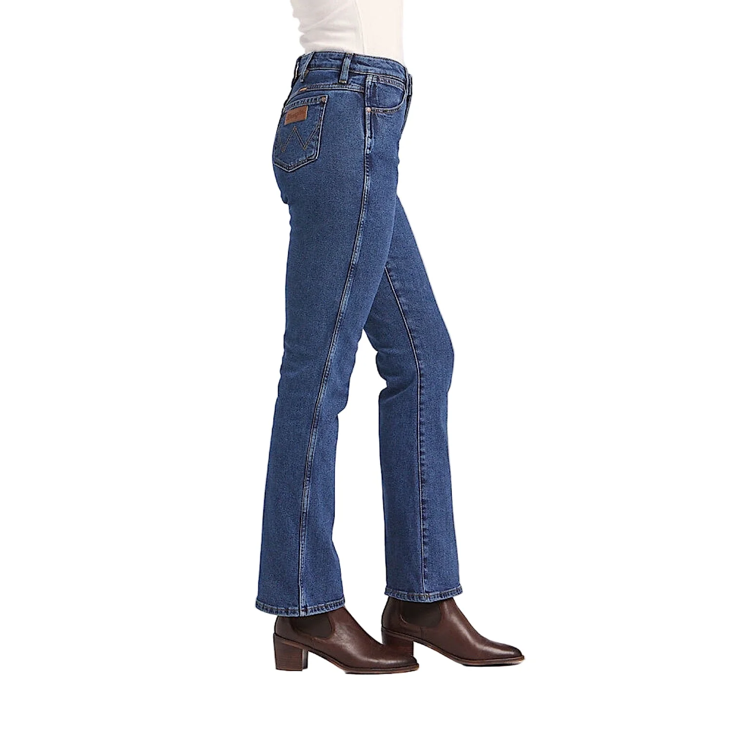 Wrangler Women’s Classic Mid Waist Bootcut Jean - Deep Stone Indigo - Image 2
