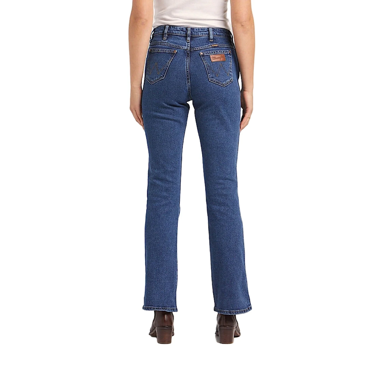 Wrangler Women’s Classic Mid Waist Bootcut Jean - Deep Stone Indigo - Image 4