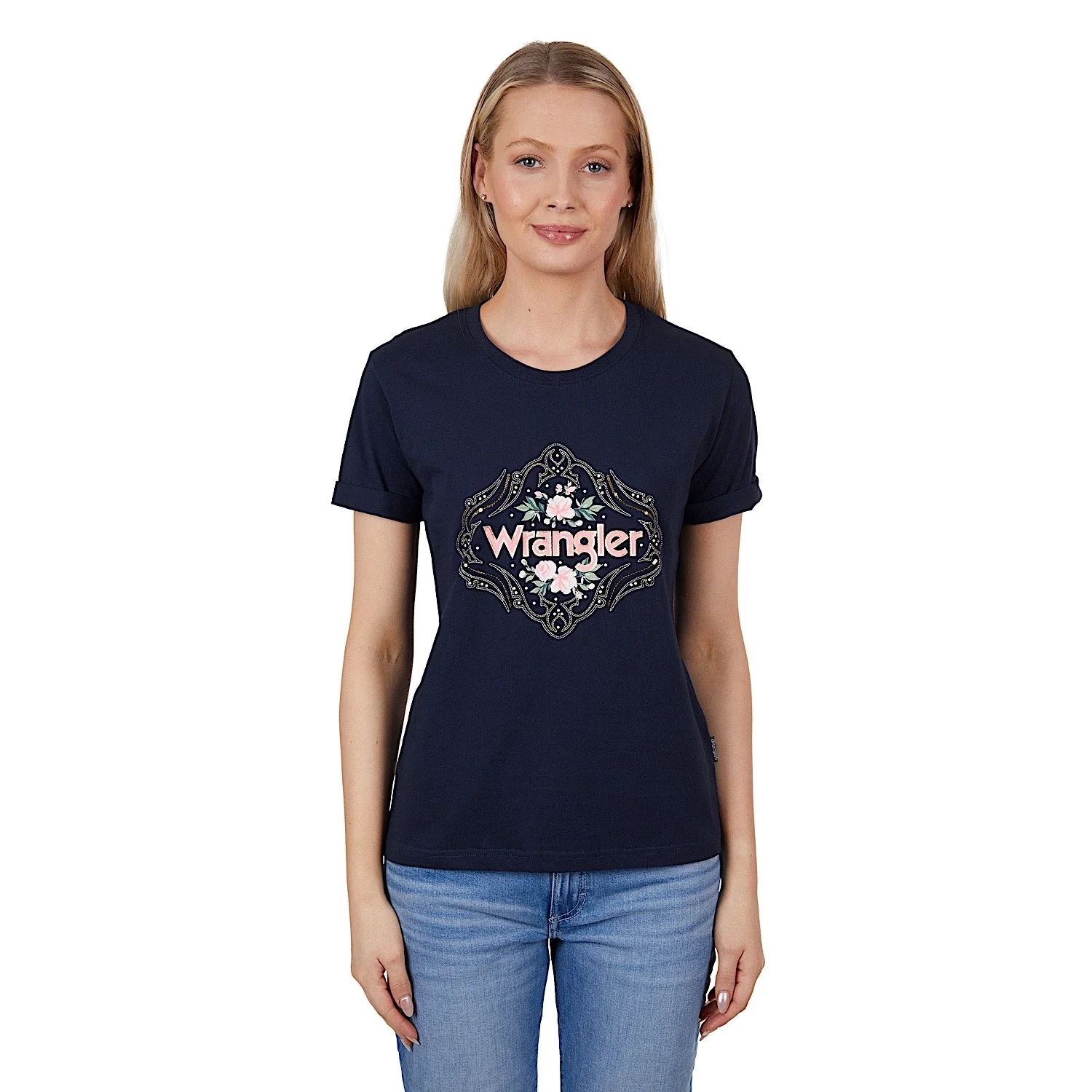 Wrangler Women's Darcy Tee Navy - Image 3
