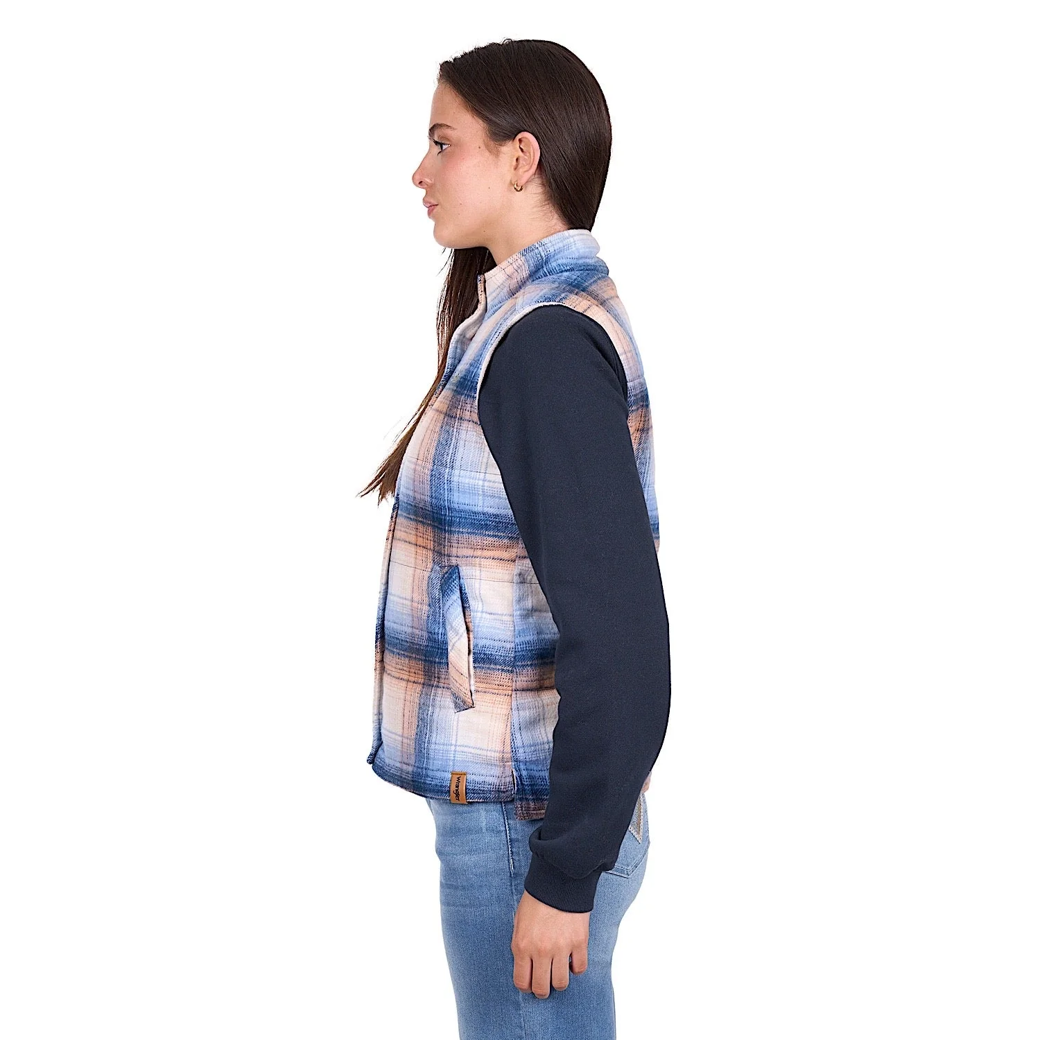 Wrangler Women's Darla Vest - Blue/Clay - Image 4