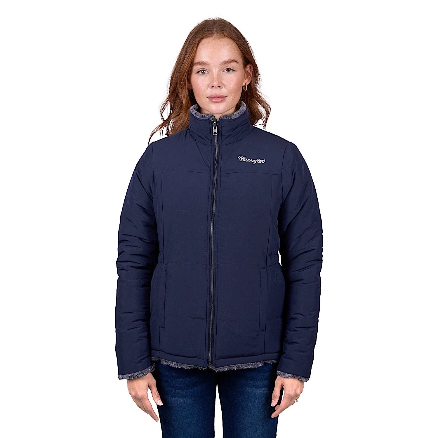 Wrangler Women's Denver Reversible Jacket - Navy/Charcoal - Image 2