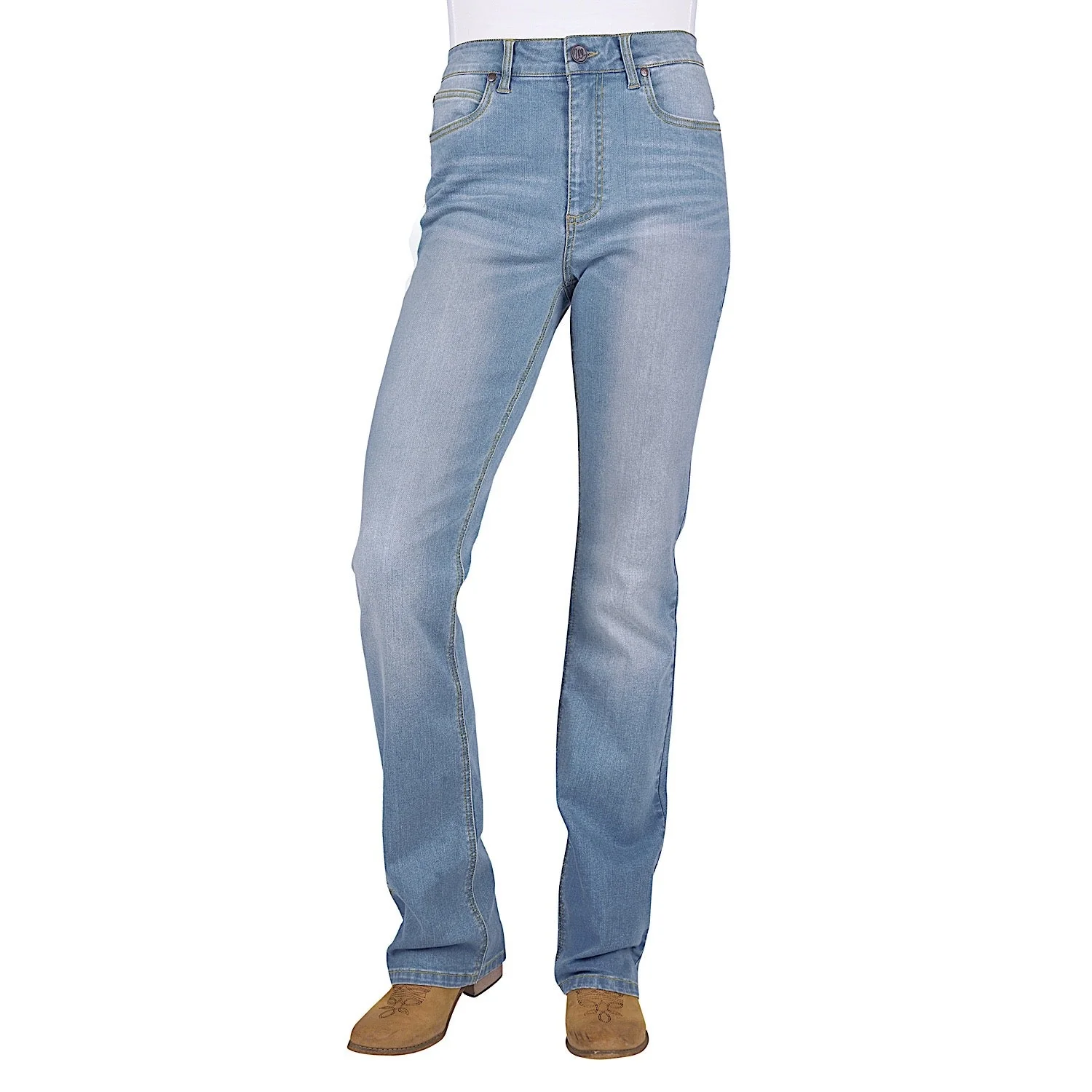 Wrangler Women's Dillen Hi Rise Jean 34L - Sky - Image 2