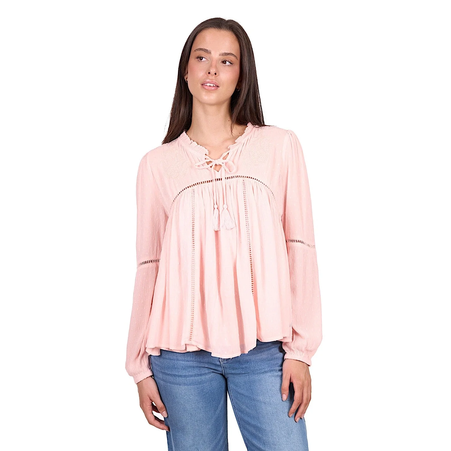 Wrangler Women's Elissa Blouse - Blush