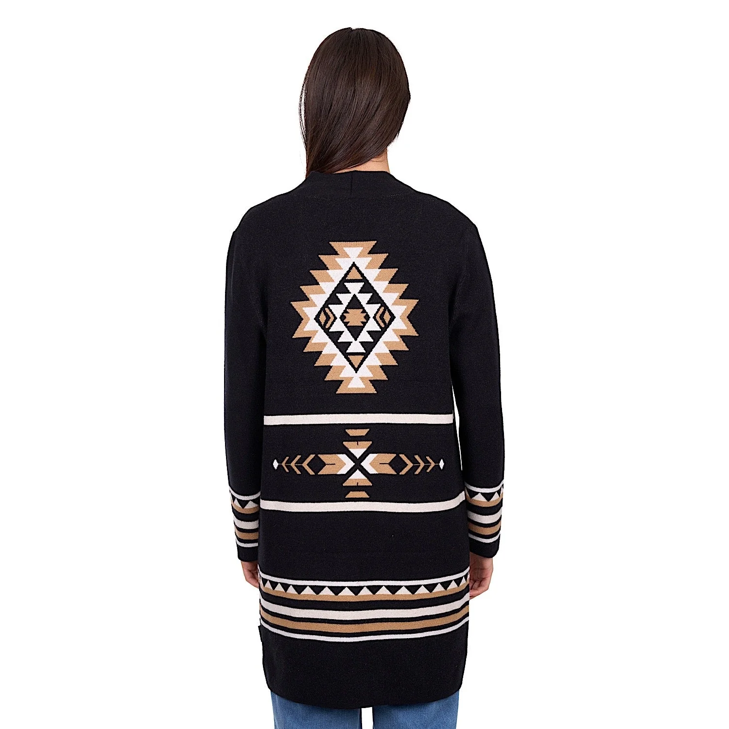 Wrangler Women's Fiona Cardigan - Black/Tan - Image 2