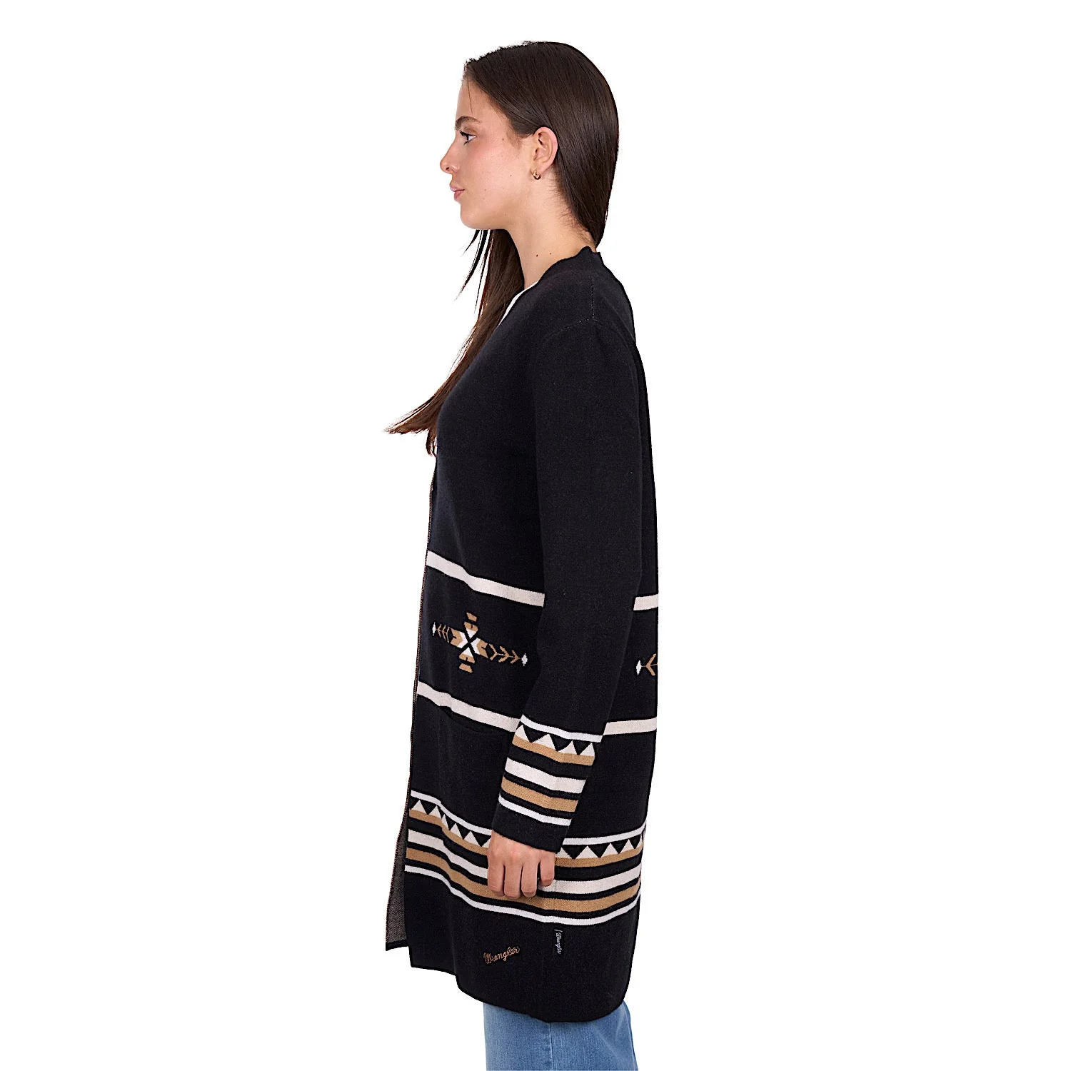 Wrangler Women's Fiona Cardigan - Black/Tan - Image 4