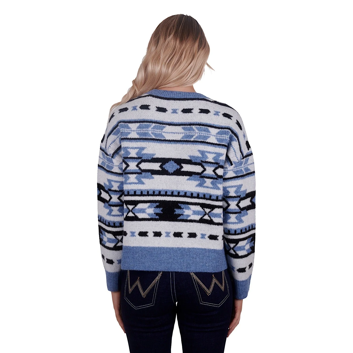 Wrangler Women's Gigi Knitted Pullover Blue - Image 3