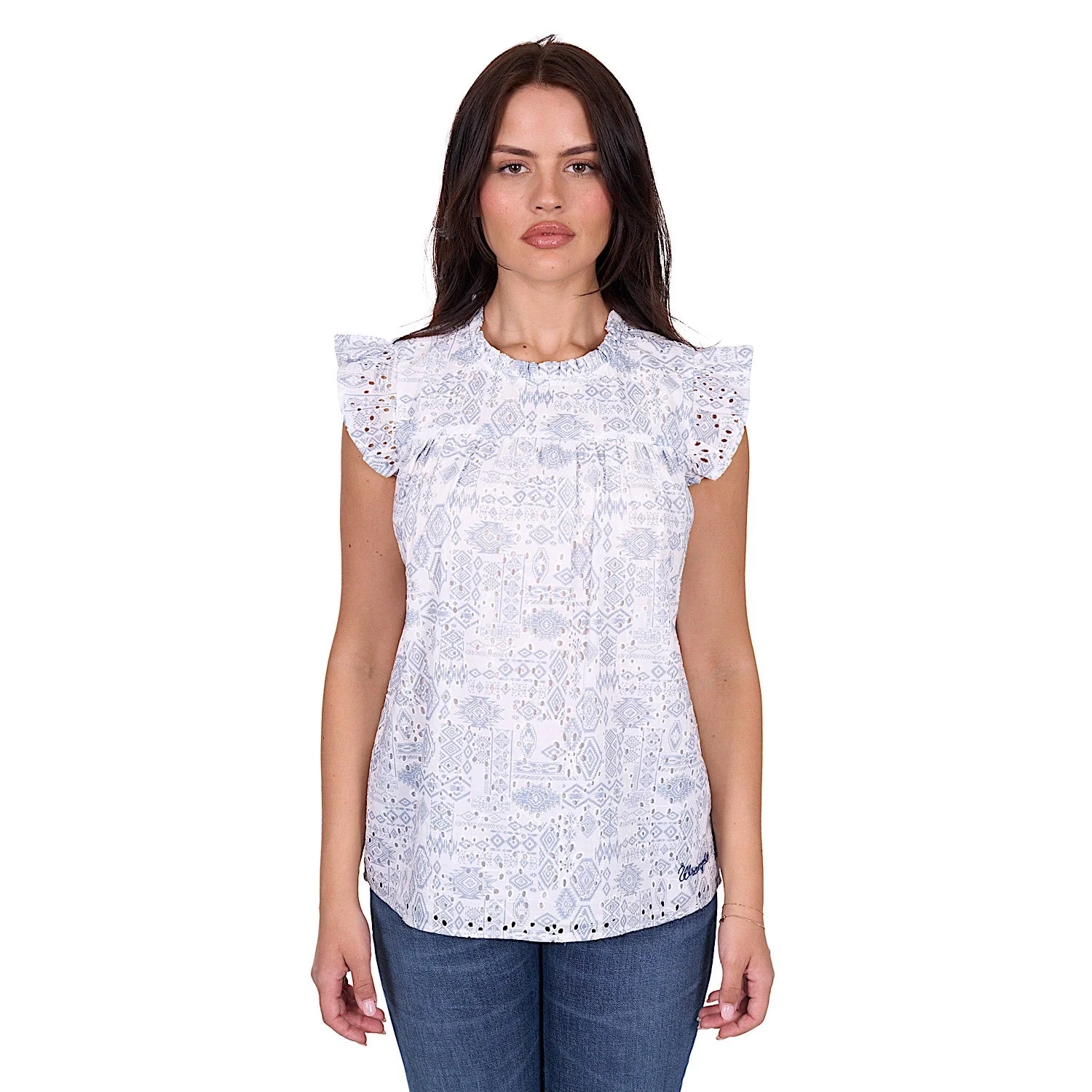 Wrangler Women's Harlow Blouse - Blue - Image 5