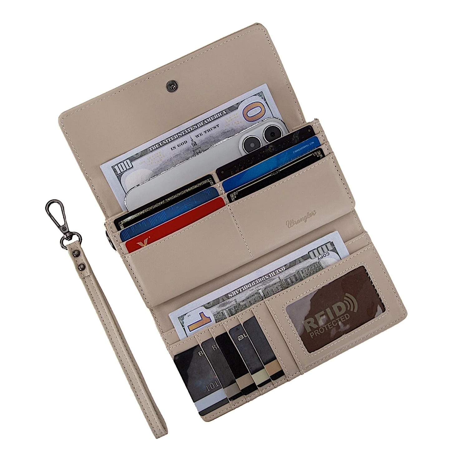 Wrangler Women's Harper Aztec Wallet - Beige - Image 3