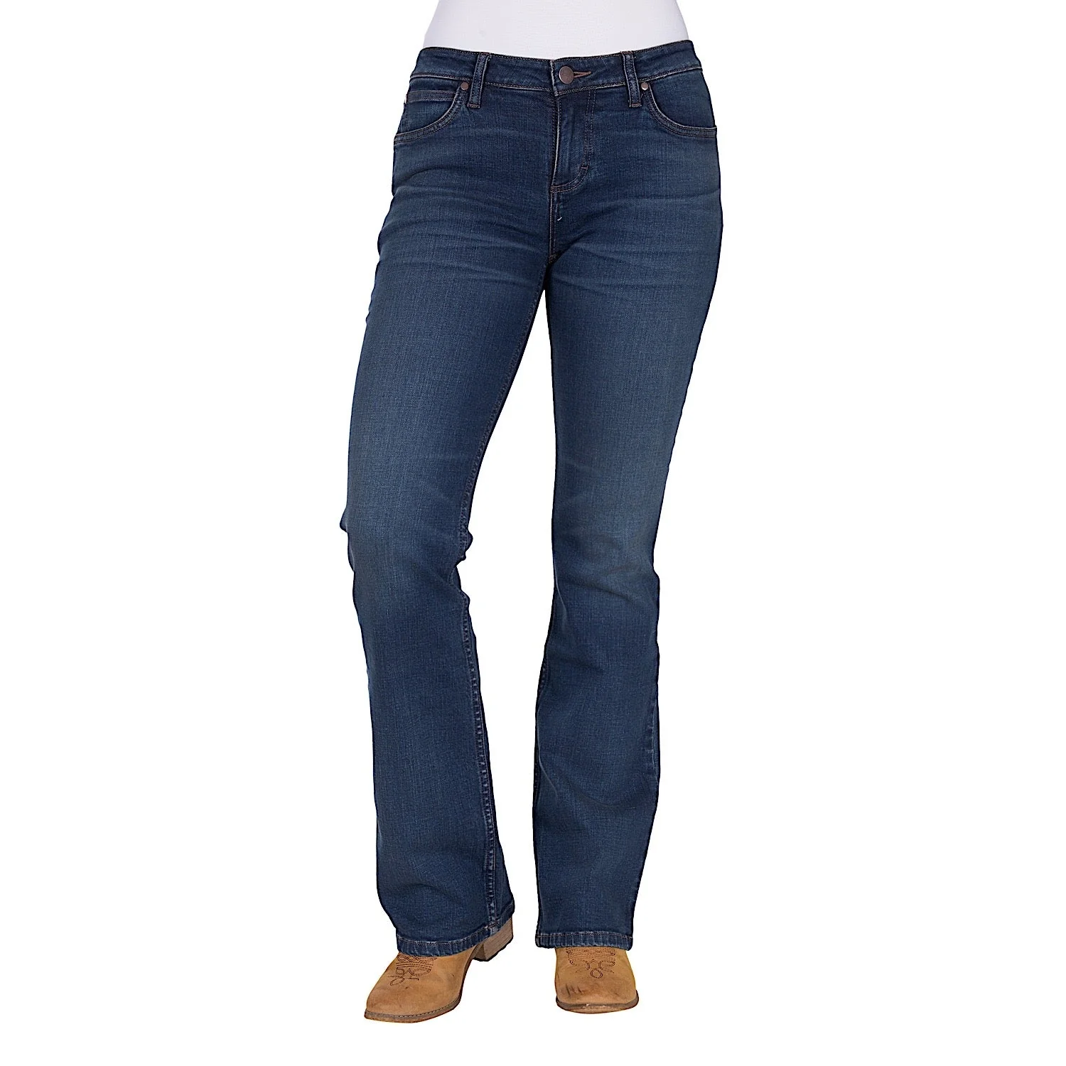 Wrangler Women's Jane Jean - Mae 34L - Dark Indigo - Image 2