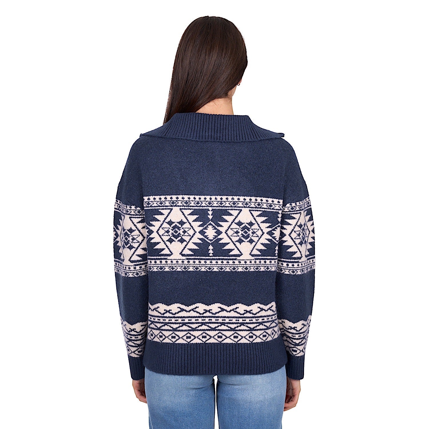 Wrangler Women's Lacey 1/4 Pullover - Navy - Image 3