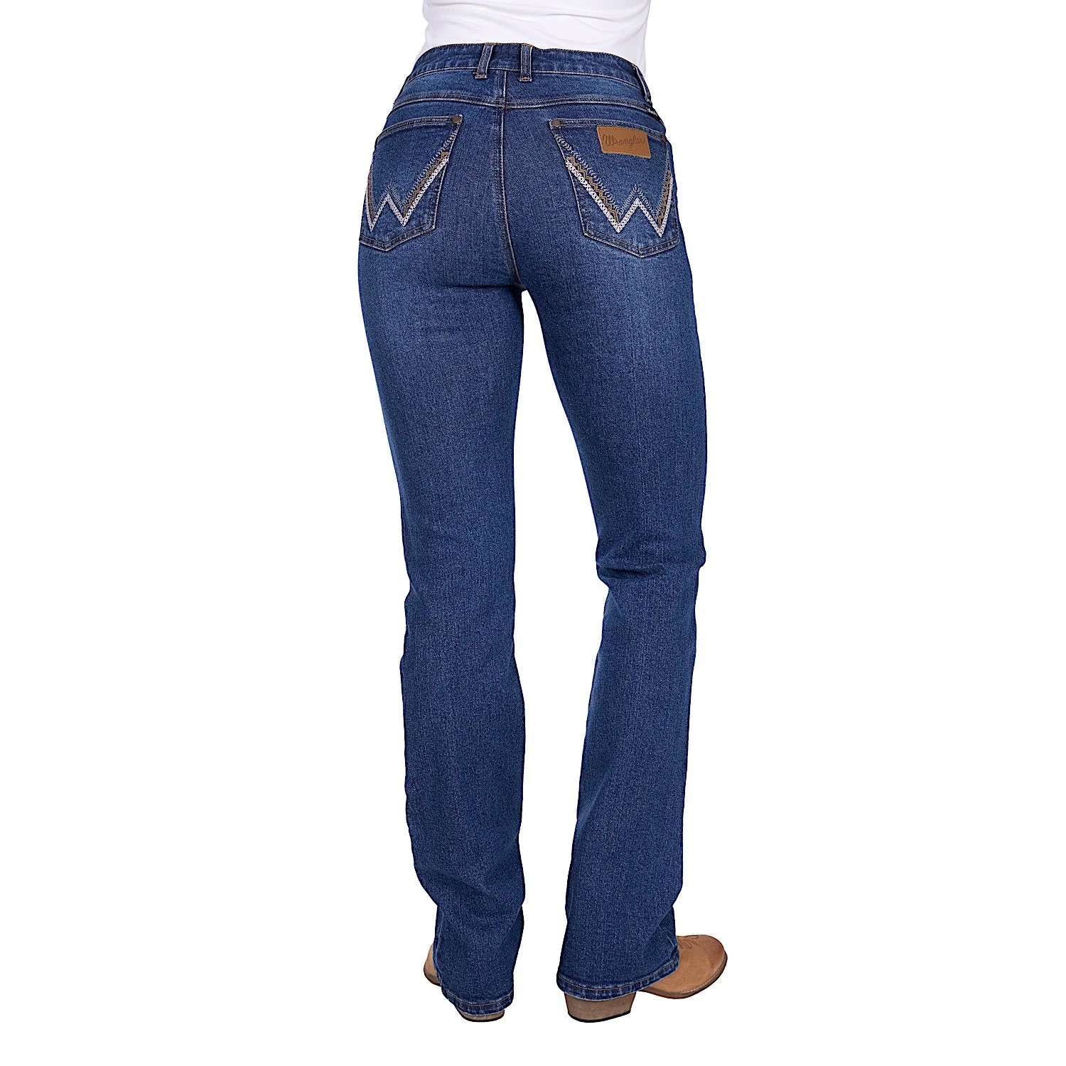 Wrangler Women's Laura High Rise Boot Cut Jean 34L - Wild Indigo