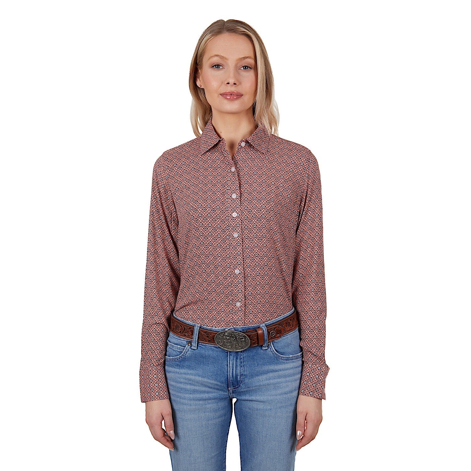 Wrangler Women's Libby Shirt Peach - Image 2