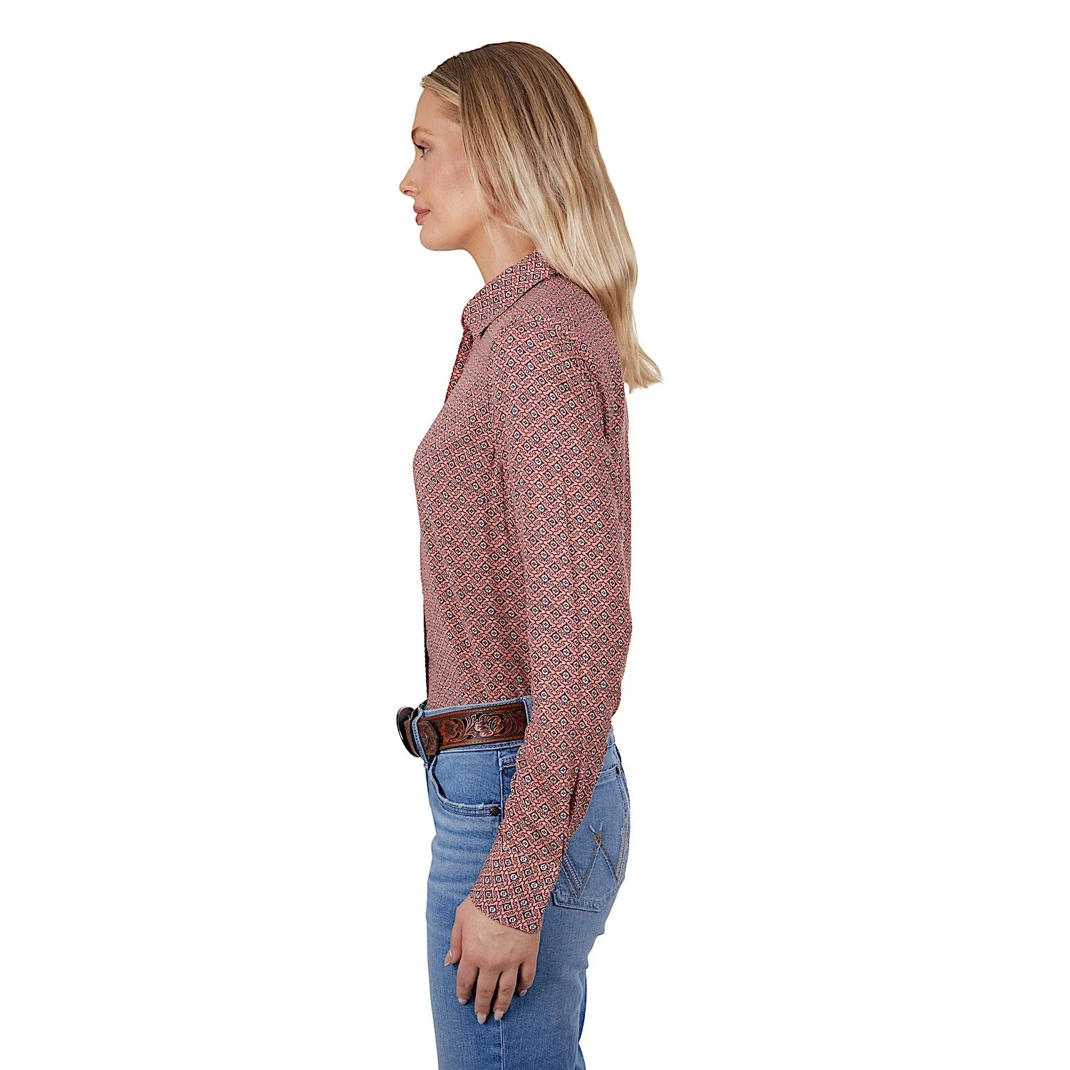 Wrangler Women's Libby Shirt Peach - Image 3