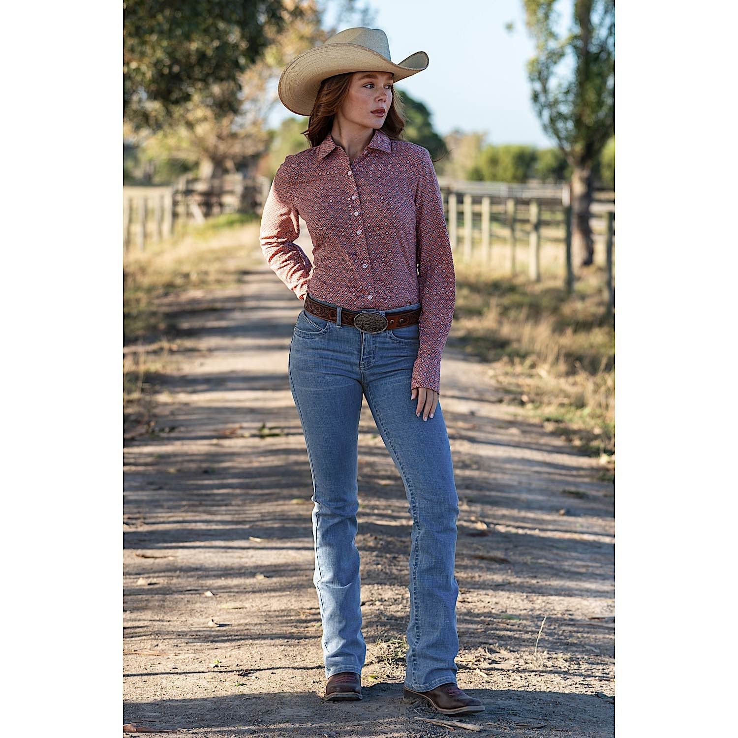 Wrangler Women's Libby Shirt Peach - Image 5