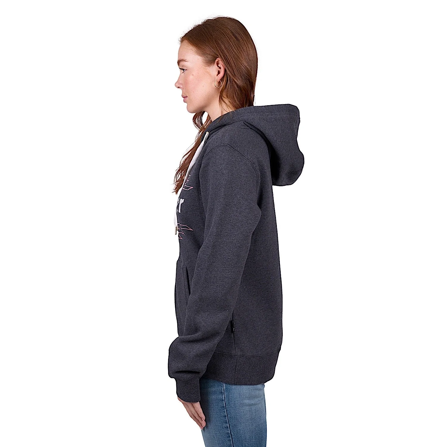 Wrangler Women's Lola Zip Through Hoodie - Charcoal Marle - Image 2