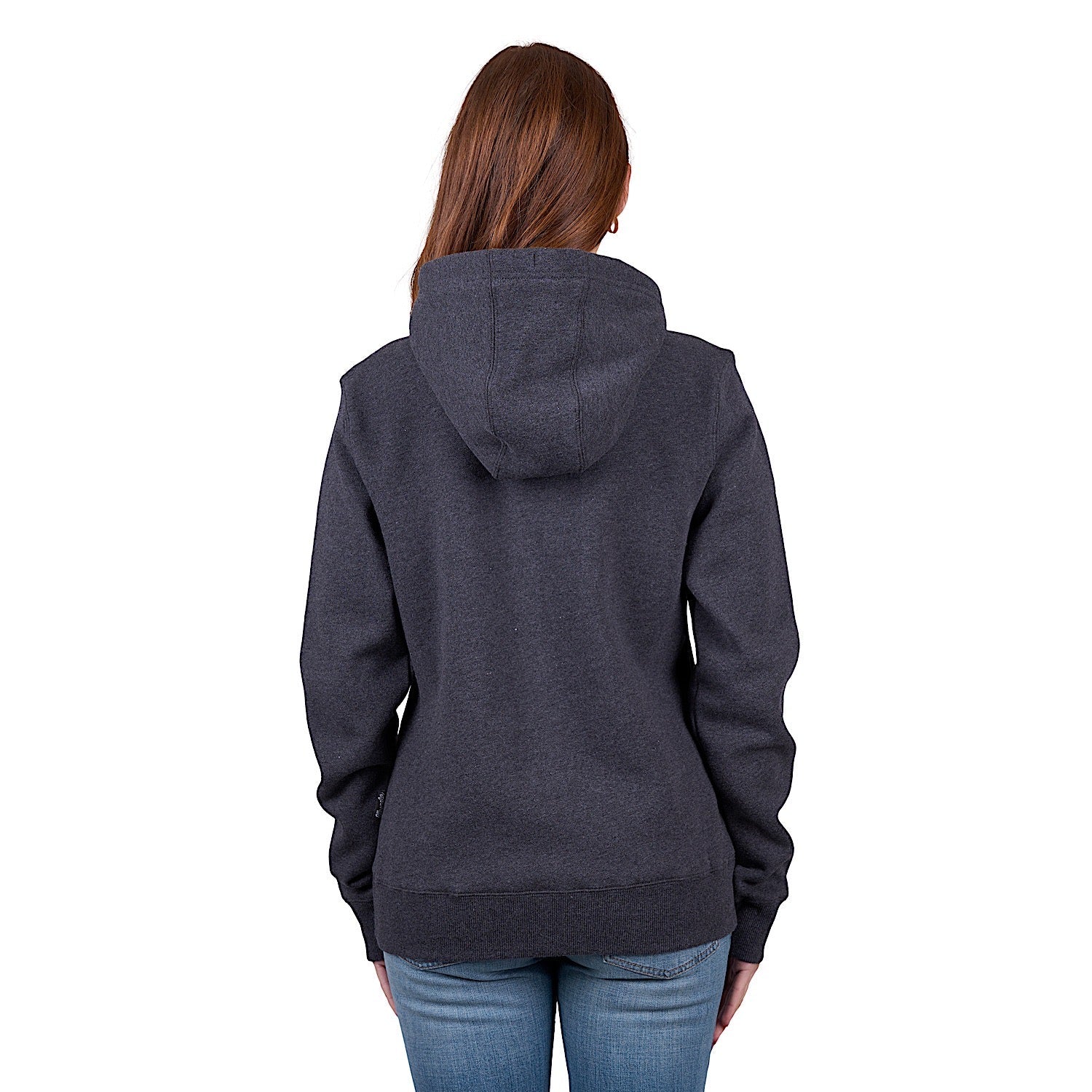 Wrangler Women's Lola Zip Through Hoodie - Charcoal Marle - Image 3